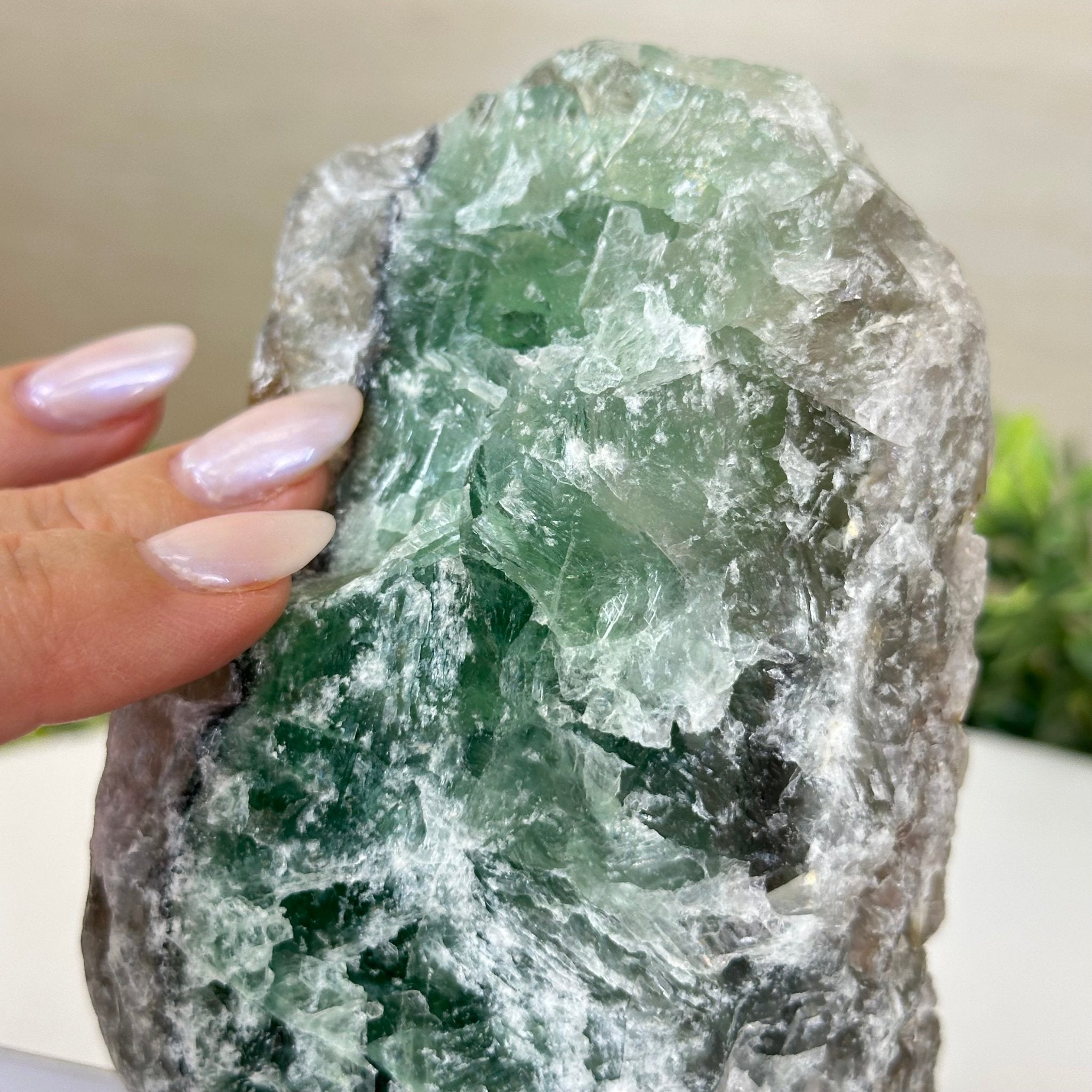 Polished Freeform Fluorite Gemstone, 2.8 lbs & 5.8” Tall #3303FL - 001 - Brazil GemsBrazil GemsPolished Freeform Fluorite Gemstone, 2.8 lbs & 5.8” Tall #3303FL - 001Freeform & Unique Shapes3303FL - 001