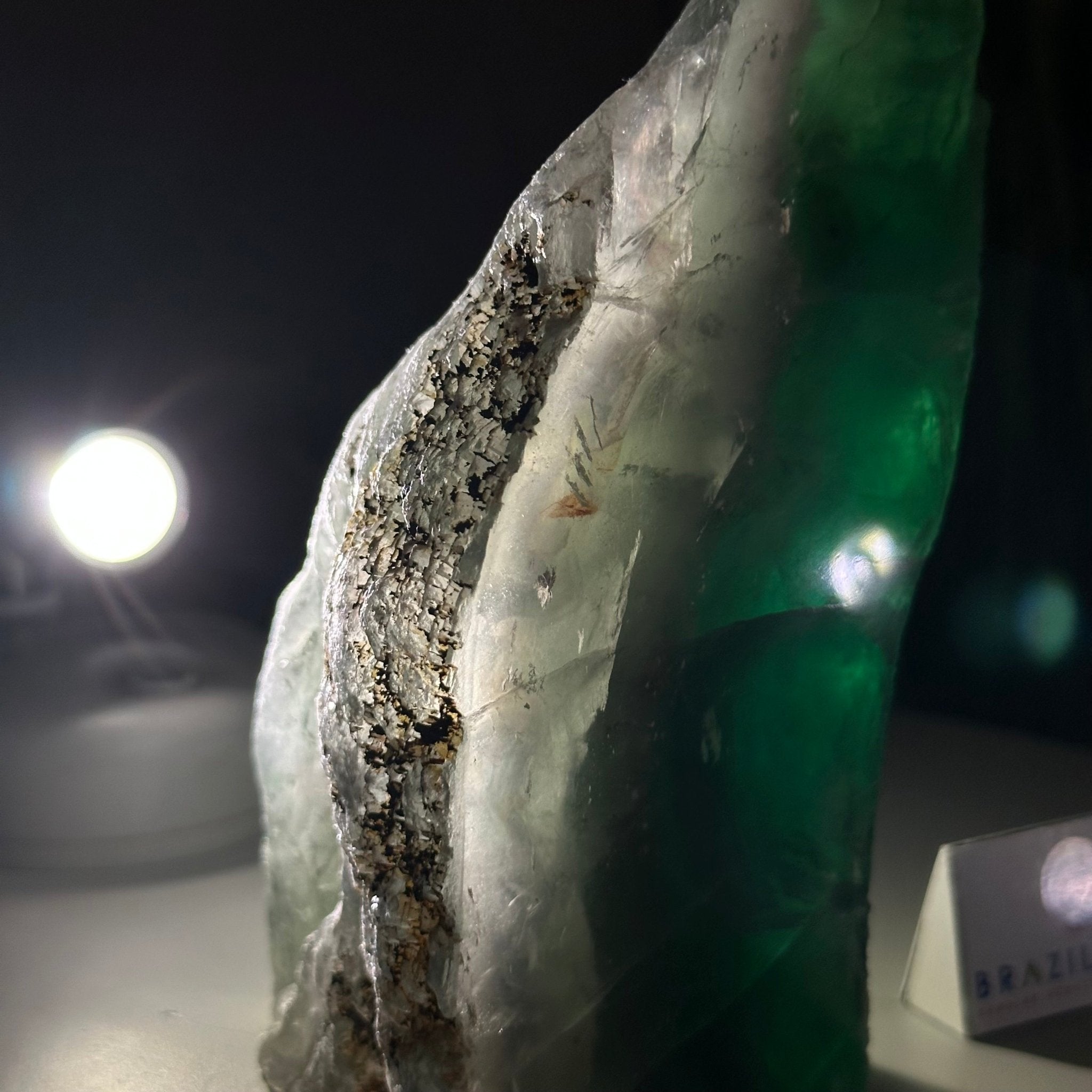 Polished Freeform Fluorite Gemstone, 3.1 lbs & 5.9” Tall #3303FL - 002 - Brazil GemsBrazil GemsPolished Freeform Fluorite Gemstone, 3.1 lbs & 5.9” Tall #3303FL - 002Freeform & Unique Shapes3303FL - 002