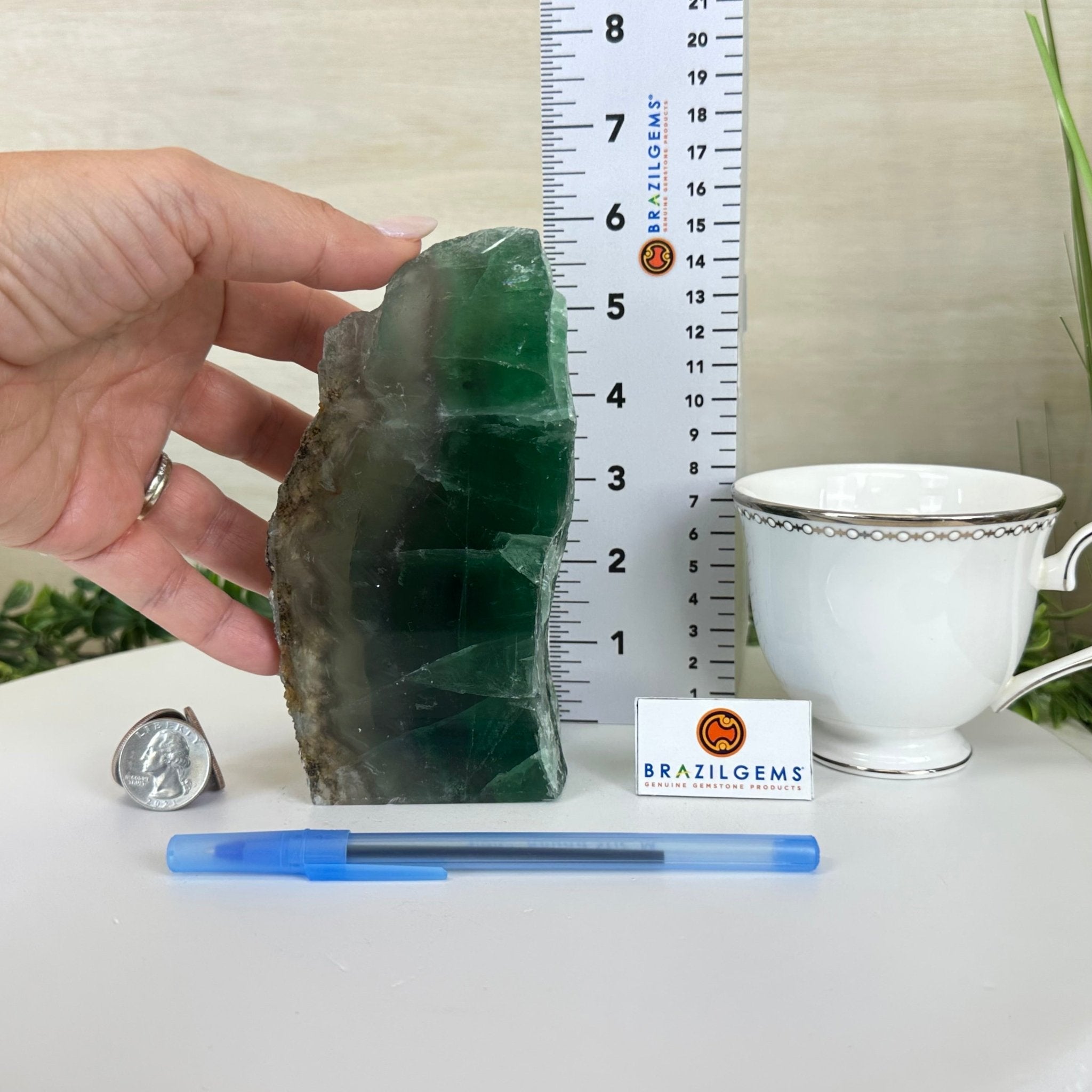 Polished Freeform Fluorite Gemstone, 3.1 lbs & 5.9” Tall #3303FL - 002 - Brazil GemsBrazil GemsPolished Freeform Fluorite Gemstone, 3.1 lbs & 5.9” Tall #3303FL - 002Freeform & Unique Shapes3303FL - 002