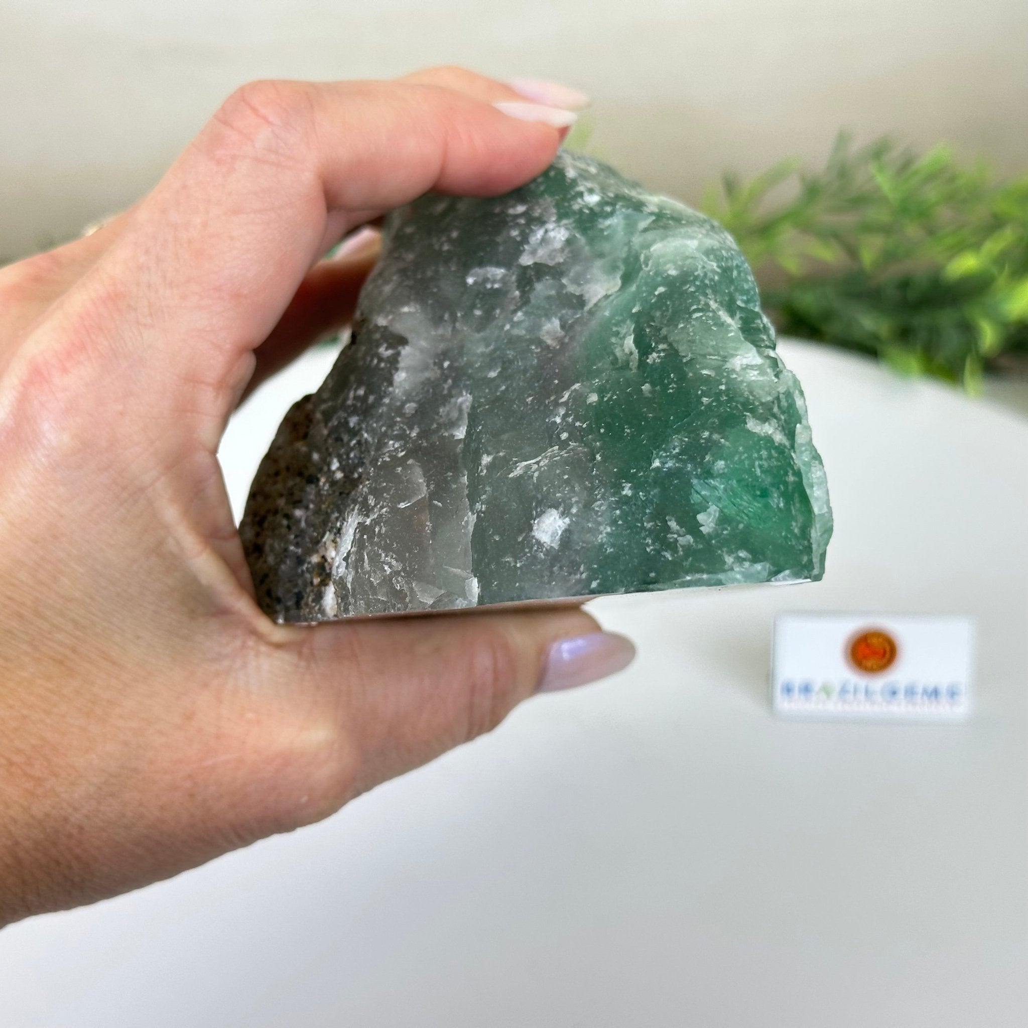 Polished Freeform Fluorite Gemstone, 3.1 lbs & 5.9” Tall #3303FL - 002 - Brazil GemsBrazil GemsPolished Freeform Fluorite Gemstone, 3.1 lbs & 5.9” Tall #3303FL - 002Freeform & Unique Shapes3303FL - 002