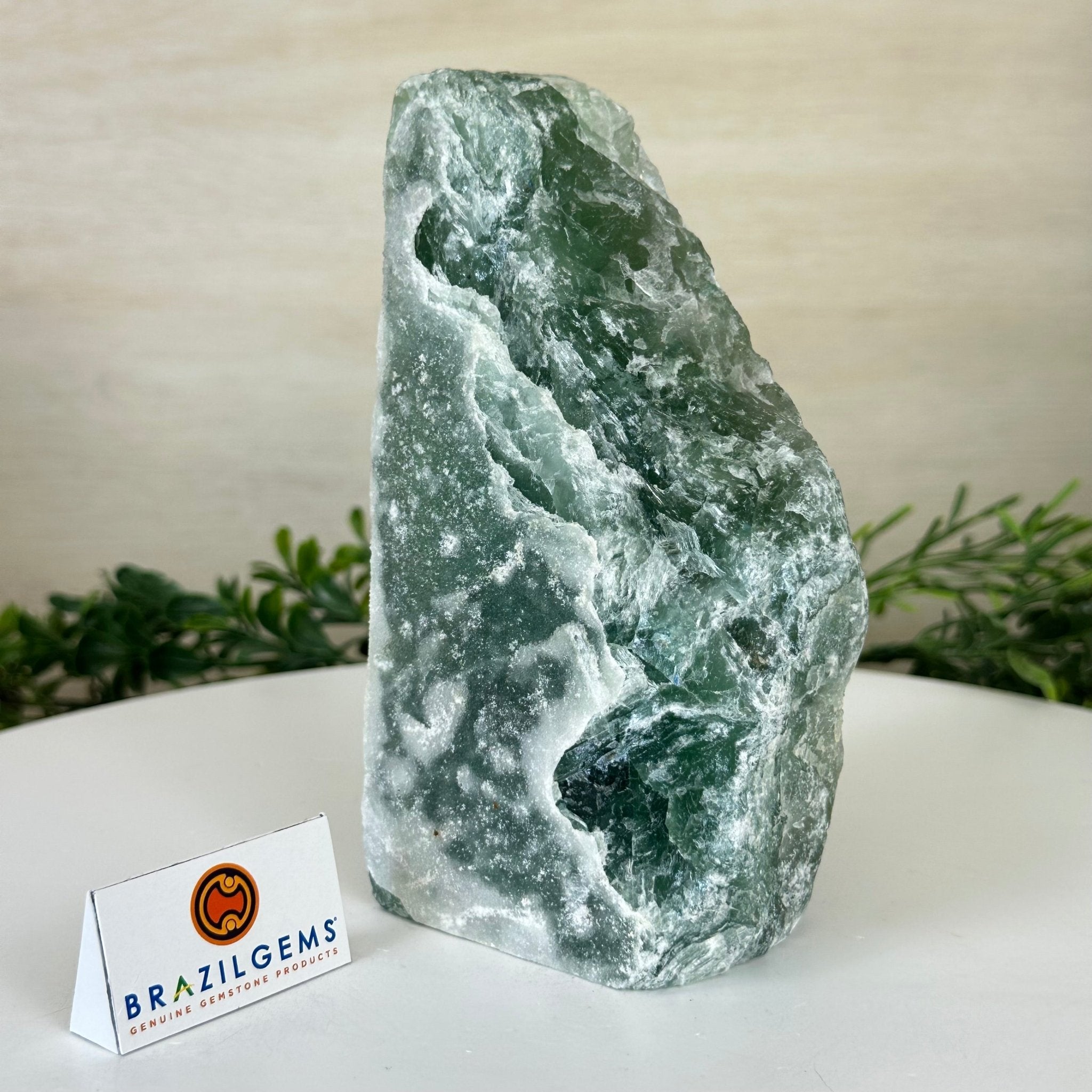 Polished Freeform Fluorite Gemstone, 3.1 lbs & 6.3” Tall #3303FL - 003 - Brazil GemsBrazil GemsPolished Freeform Fluorite Gemstone, 3.1 lbs & 6.3” Tall #3303FL - 003Freeform & Unique Shapes3303FL - 003