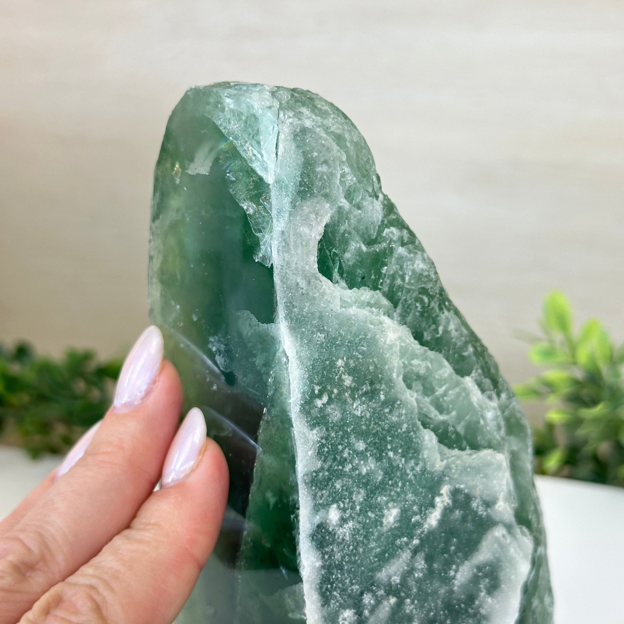 Polished Freeform Fluorite Gemstone, 3.1 lbs & 6.3” Tall #3303FL - 003 - Brazil GemsBrazil GemsPolished Freeform Fluorite Gemstone, 3.1 lbs & 6.3” Tall #3303FL - 003Freeform & Unique Shapes3303FL - 003