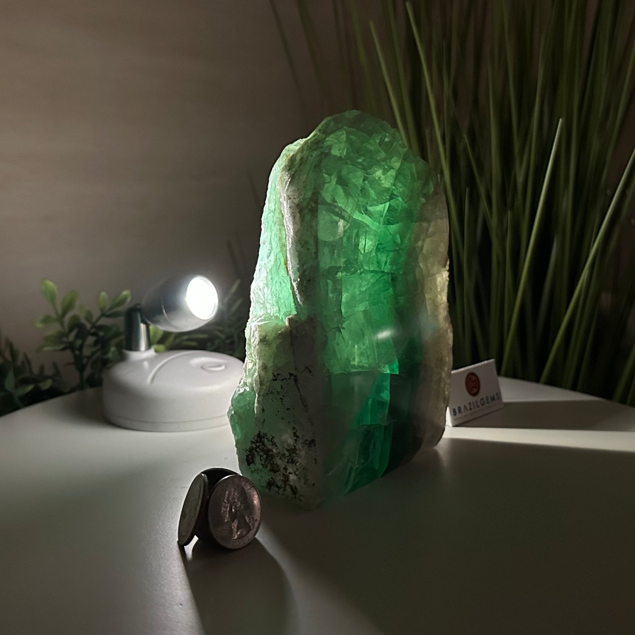 Polished Freeform Fluorite Gemstone, 3.9 lbs & 6” Tall #3303FL - 004 - Brazil GemsBrazil GemsPolished Freeform Fluorite Gemstone, 3.9 lbs & 6” Tall #3303FL - 004Freeform & Unique Shapes3303FL - 004