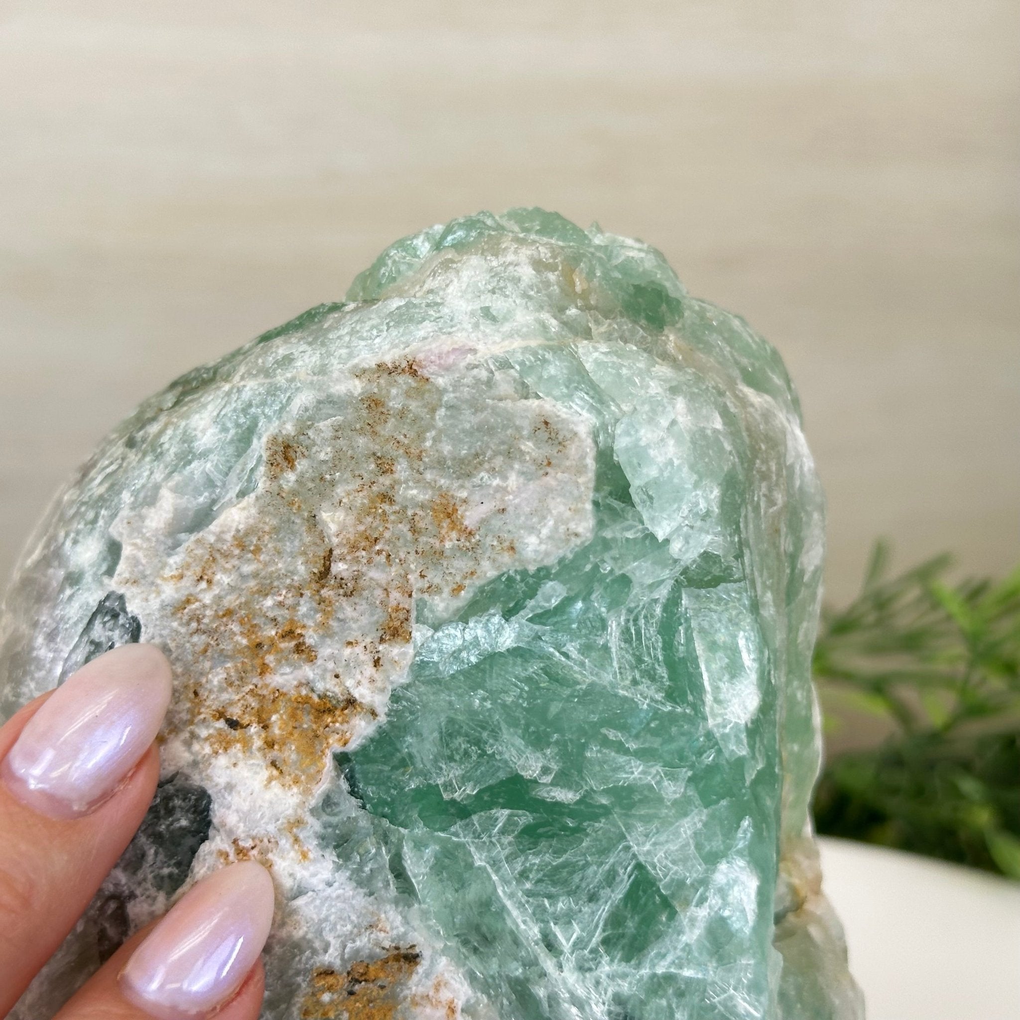 Polished Freeform Fluorite Gemstone, 3.9 lbs & 6” Tall #3303FL - 004 - Brazil GemsBrazil GemsPolished Freeform Fluorite Gemstone, 3.9 lbs & 6” Tall #3303FL - 004Freeform & Unique Shapes3303FL - 004