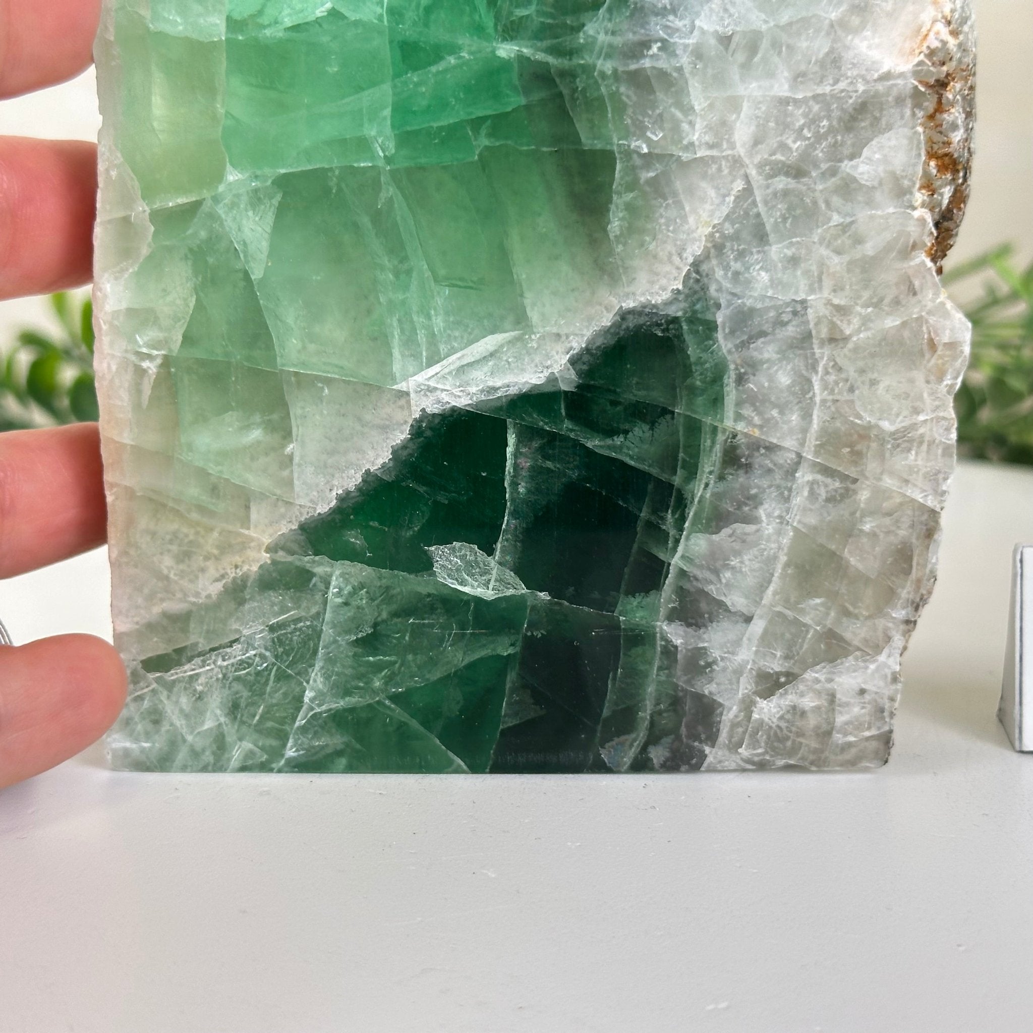 Polished Freeform Fluorite Gemstone, 3.9 lbs & 6” Tall #3303FL - 004 - Brazil GemsBrazil GemsPolished Freeform Fluorite Gemstone, 3.9 lbs & 6” Tall #3303FL - 004Freeform & Unique Shapes3303FL - 004