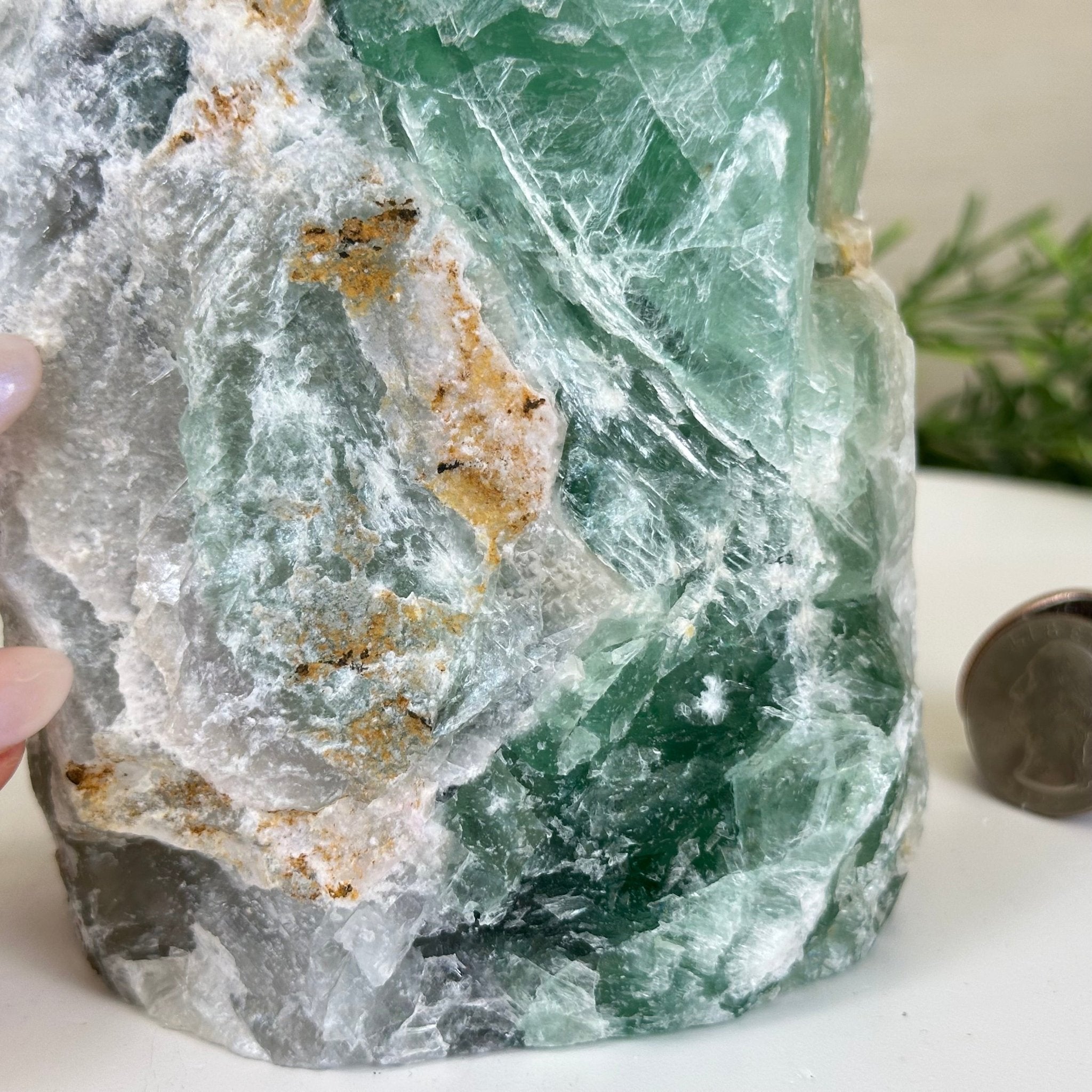 Polished Freeform Fluorite Gemstone, 3.9 lbs & 6” Tall #3303FL - 004 - Brazil GemsBrazil GemsPolished Freeform Fluorite Gemstone, 3.9 lbs & 6” Tall #3303FL - 004Freeform & Unique Shapes3303FL - 004