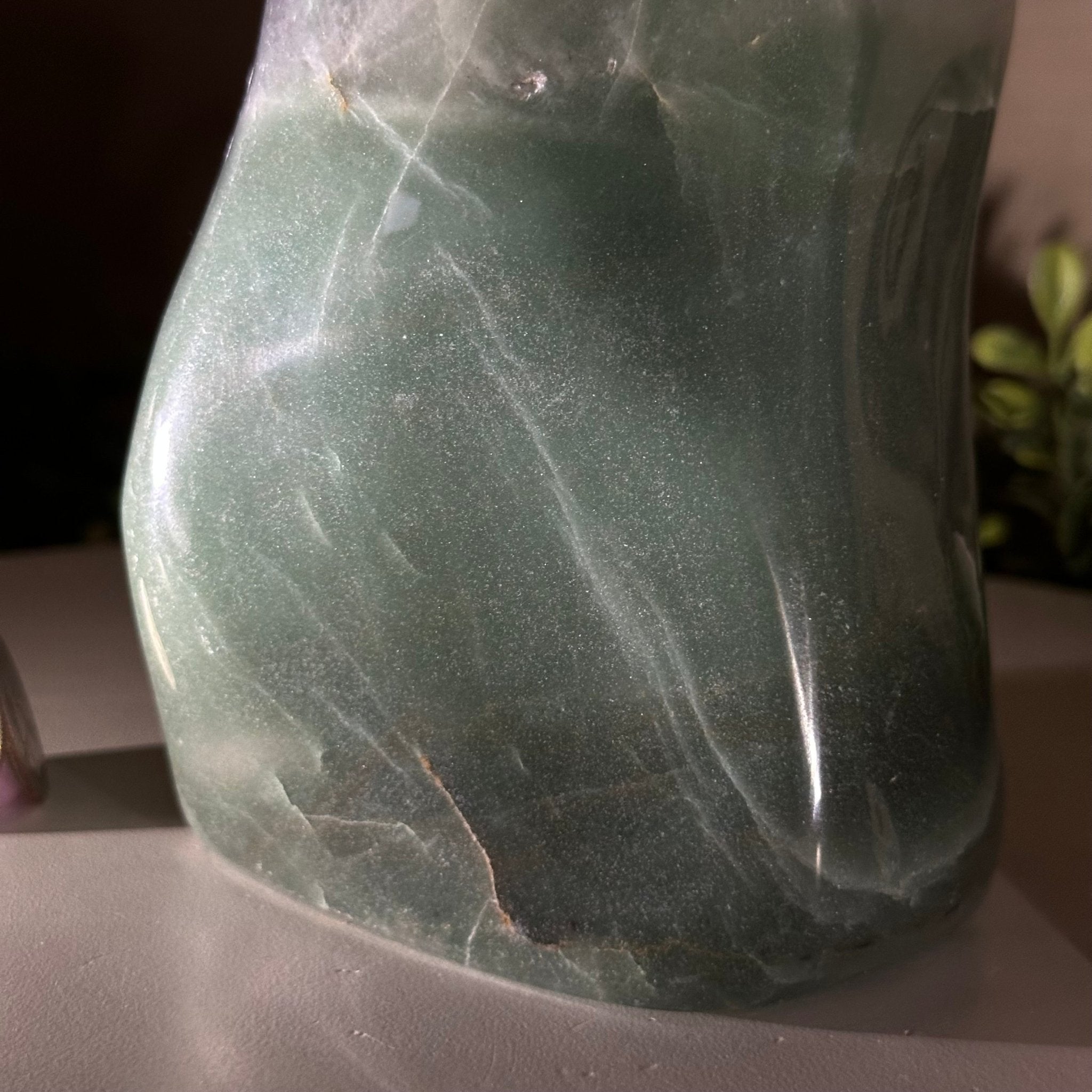 Polished Freeform Green Quartz Gemstone, 3.4 lbs & 6.2” Tall #3301GQ - 001 - Brazil GemsBrazil GemsPolished Freeform Green Quartz Gemstone, 3.4 lbs & 6.2” Tall #3301GQ - 001Freeform & Unique Shapes3301GQ - 001
