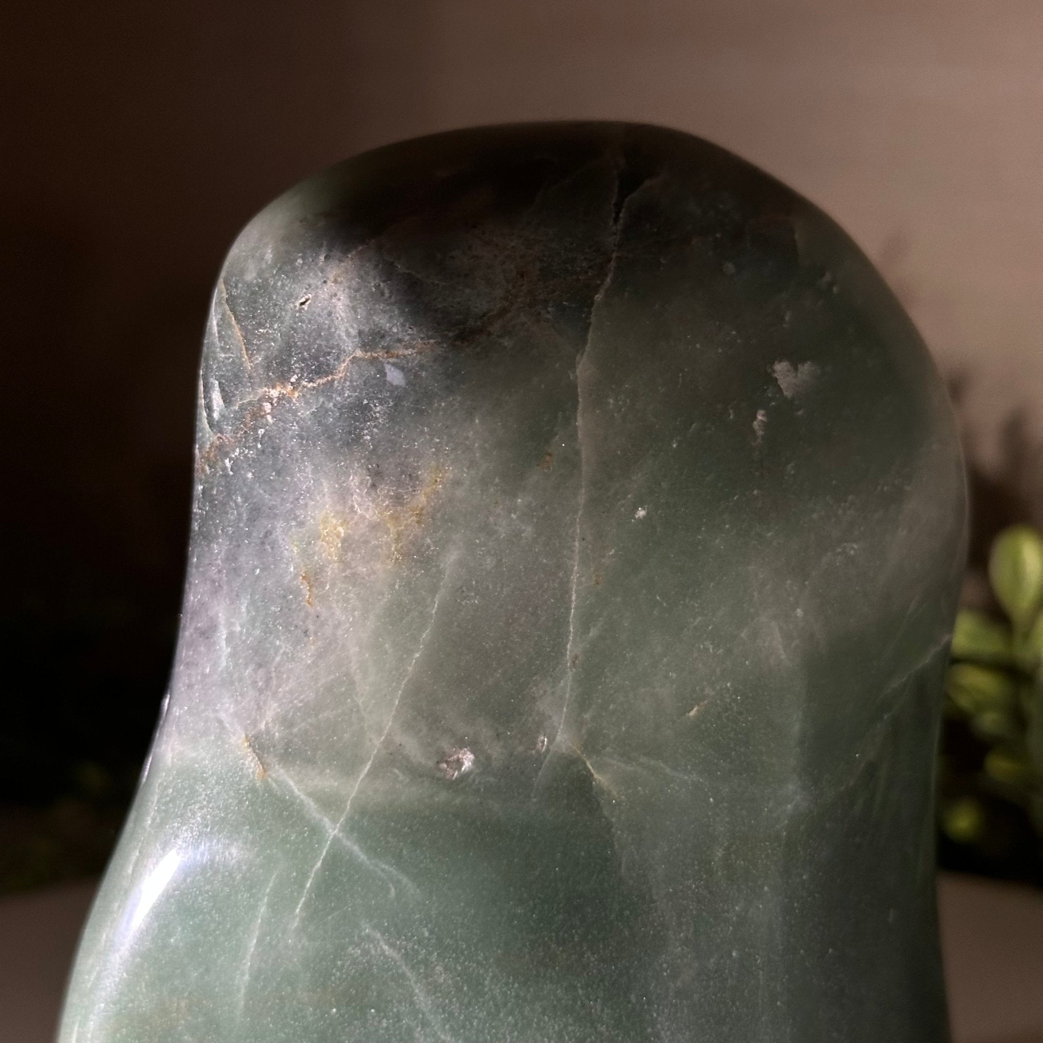 Polished Freeform Green Quartz Gemstone, 3.4 lbs & 6.2” Tall #3301GQ - 001 - Brazil GemsBrazil GemsPolished Freeform Green Quartz Gemstone, 3.4 lbs & 6.2” Tall #3301GQ - 001Freeform & Unique Shapes3301GQ - 001
