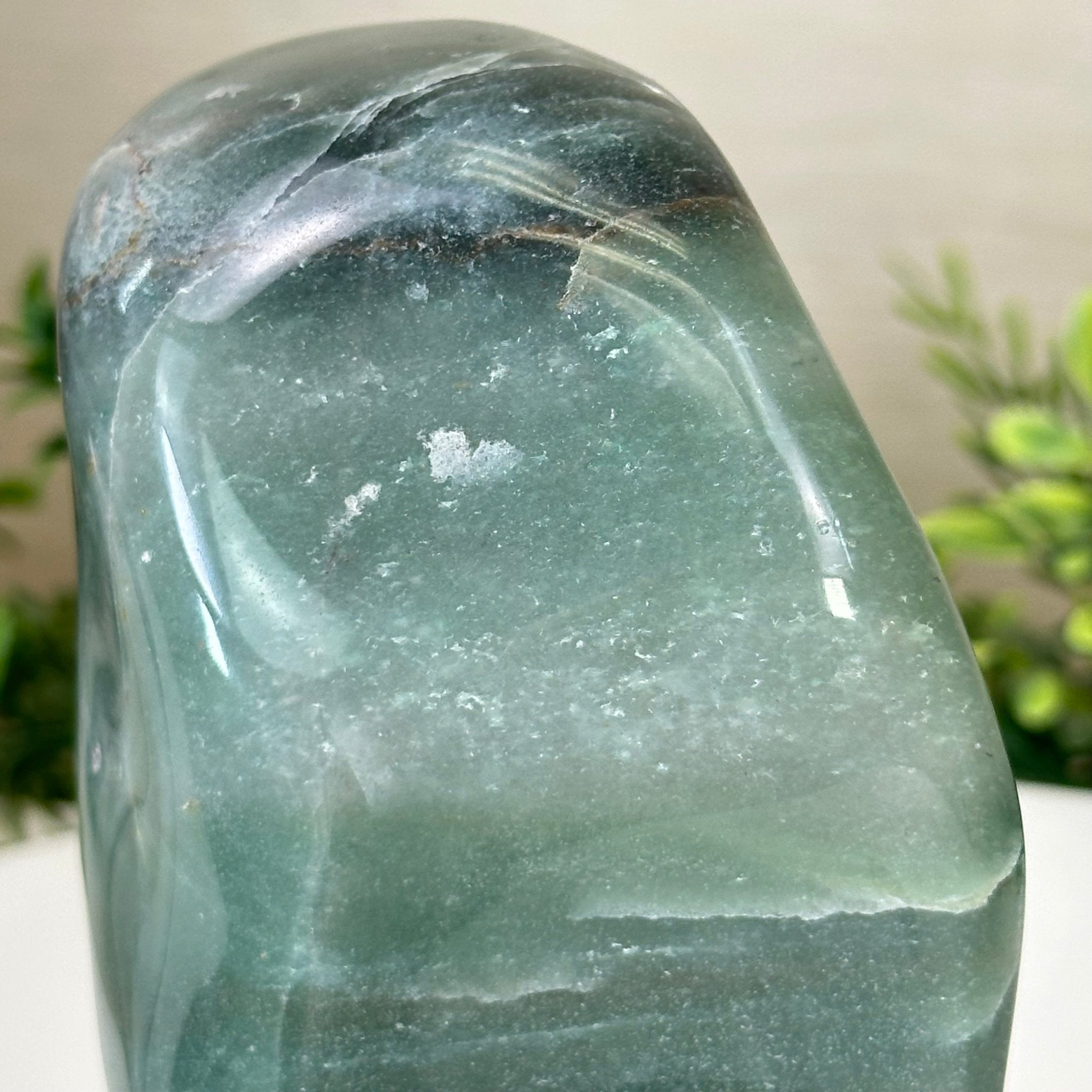 Polished Freeform Green Quartz Gemstone, 3.4 lbs & 6.2” Tall #3301GQ - 001 - Brazil GemsBrazil GemsPolished Freeform Green Quartz Gemstone, 3.4 lbs & 6.2” Tall #3301GQ - 001Freeform & Unique Shapes3301GQ - 001