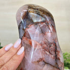 Polished Freeform Hematoid Rose Quartz Gemstone, 6.5 lbs & 8.5” Tall #3301HR - 001 - Brazil GemsBrazil GemsPolished Freeform Hematoid Rose Quartz Gemstone, 6.5 lbs & 8.5” Tall #3301HR - 001Freeform & Unique Shapes3301HR - 001