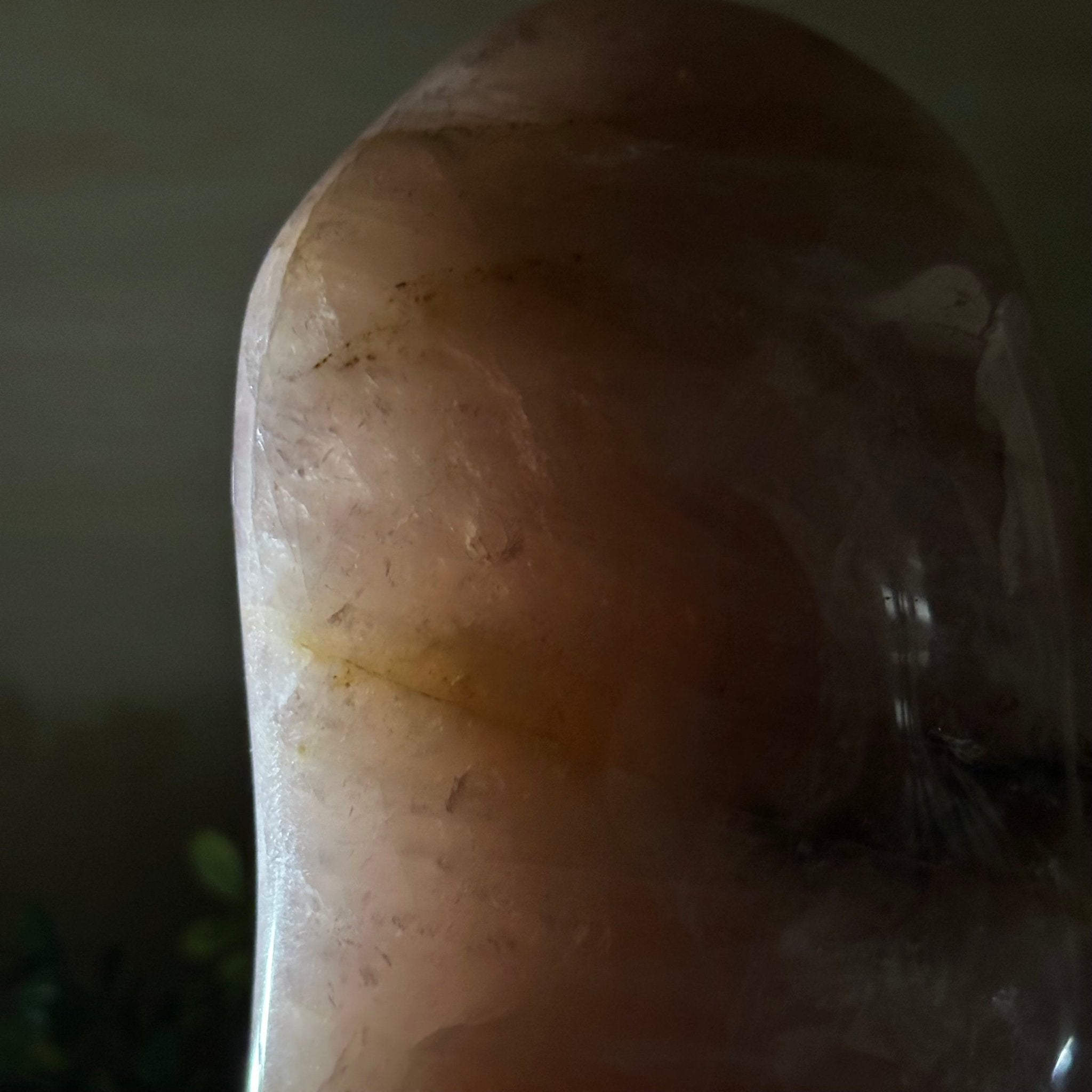 Polished Freeform Hematoid Rose Quartz Gemstone, 6.6 lbs & 8.9” Tall #3301HR - 002 - Brazil GemsBrazil GemsPolished Freeform Hematoid Rose Quartz Gemstone, 6.6 lbs & 8.9” Tall #3301HR - 002Freeform & Unique Shapes3301HR - 002