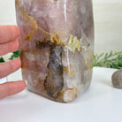 Polished Freeform Hematoid Rose Quartz Gemstone, 6.6 lbs & 8.9” Tall #3301HR - 002 - Brazil GemsBrazil GemsPolished Freeform Hematoid Rose Quartz Gemstone, 6.6 lbs & 8.9” Tall #3301HR - 002Freeform & Unique Shapes3301HR - 002
