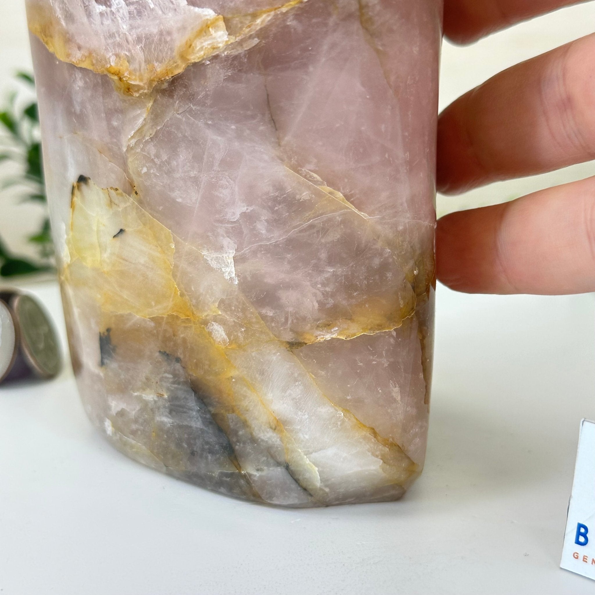 Polished Freeform Hematoid Rose Quartz Gemstone, 6.6 lbs & 8.9” Tall #3301HR - 002 - Brazil GemsBrazil GemsPolished Freeform Hematoid Rose Quartz Gemstone, 6.6 lbs & 8.9” Tall #3301HR - 002Freeform & Unique Shapes3301HR - 002