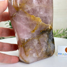 Polished Freeform Hematoid Rose Quartz Gemstone, 6.6 lbs & 8.9” Tall #3301HR - 002 - Brazil GemsBrazil GemsPolished Freeform Hematoid Rose Quartz Gemstone, 6.6 lbs & 8.9” Tall #3301HR - 002Freeform & Unique Shapes3301HR - 002