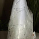 Polished Freeform Howlite Gemstone, 4.4 lbs & 7.1” Tall #3301HW - 001 - Brazil GemsBrazil GemsPolished Freeform Howlite Gemstone, 4.4 lbs & 7.1” Tall #3301HW - 001Freeform & Unique Shapes3301HW - 001