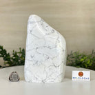 Polished Freeform Howlite Gemstone, 4.4 lbs & 7.1” Tall #3301HW - 001 - Brazil GemsBrazil GemsPolished Freeform Howlite Gemstone, 4.4 lbs & 7.1” Tall #3301HW - 001Freeform & Unique Shapes3301HW - 001