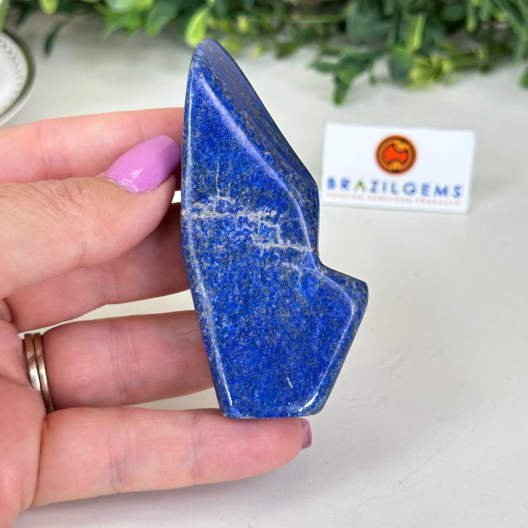 Polished Freeform Lapis Lazuli Palm Stone 3488LL - 012 - Brazil GemsBrazil GemsPolished Freeform Lapis Lazuli Palm Stone 3488LL - 012Freeform & Unique Shapes3488LL - 012