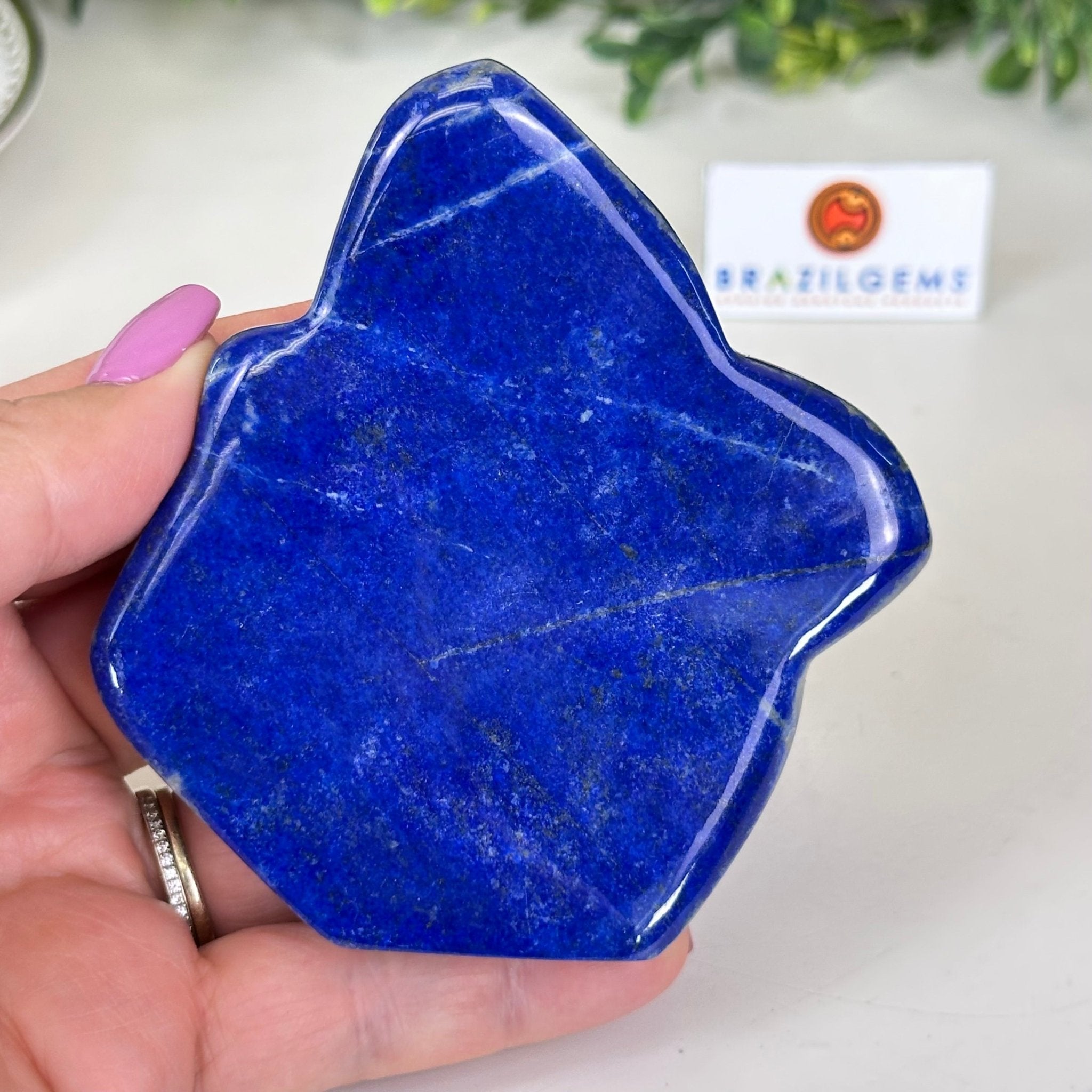 Polished Freeform Lapis Lazuli Palm Stone 3488LL - 021 - Brazil GemsBrazil GemsPolished Freeform Lapis Lazuli Palm Stone 3488LL - 021Freeform & Unique Shapes3488LL - 021