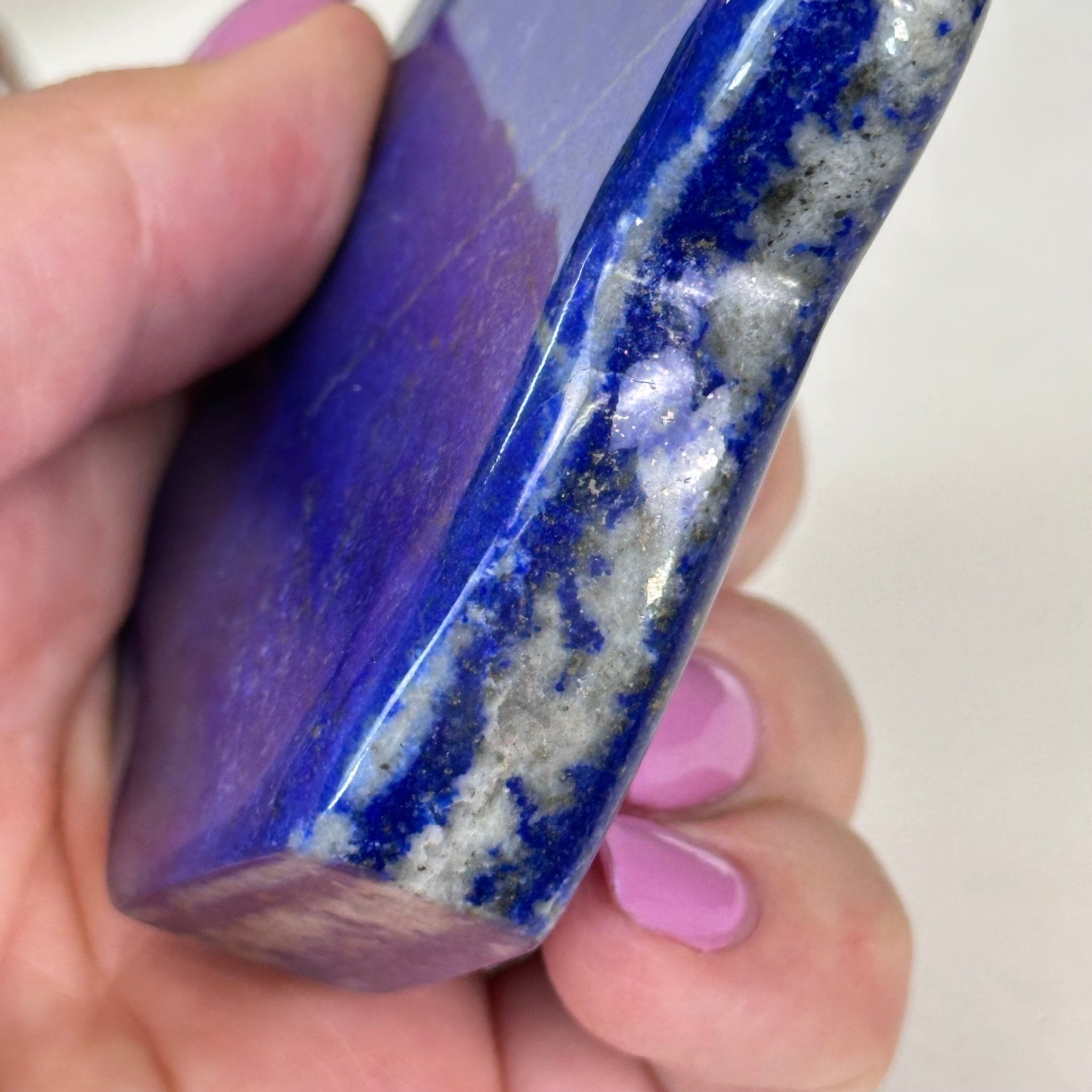 Polished Freeform Lapis Lazuli Palm Stone 3488LL - 021 - Brazil GemsBrazil GemsPolished Freeform Lapis Lazuli Palm Stone 3488LL - 021Freeform & Unique Shapes3488LL - 021