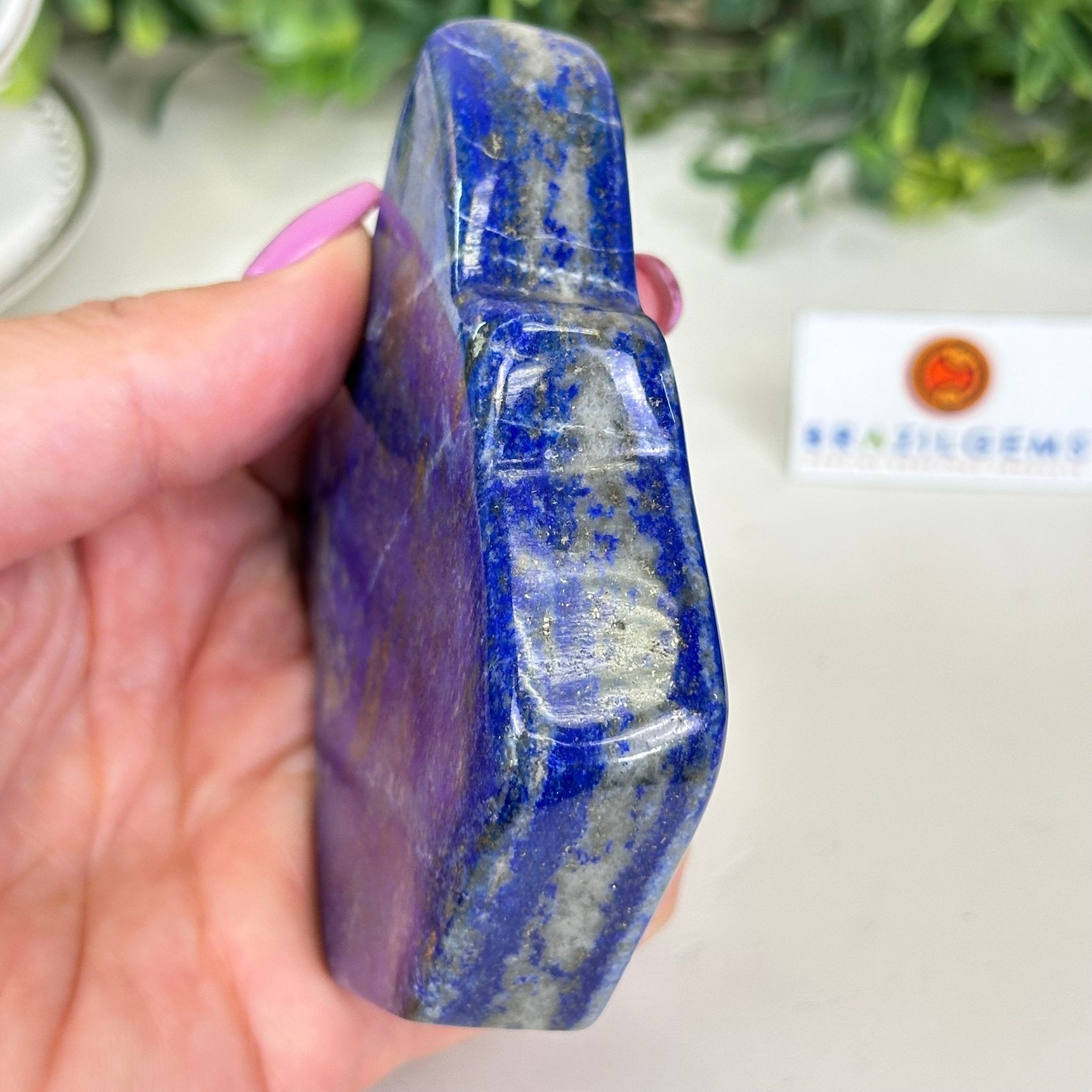 Polished Freeform Lapis Lazuli Palm Stone 3488LL - 021 - Brazil GemsBrazil GemsPolished Freeform Lapis Lazuli Palm Stone 3488LL - 021Freeform & Unique Shapes3488LL - 021