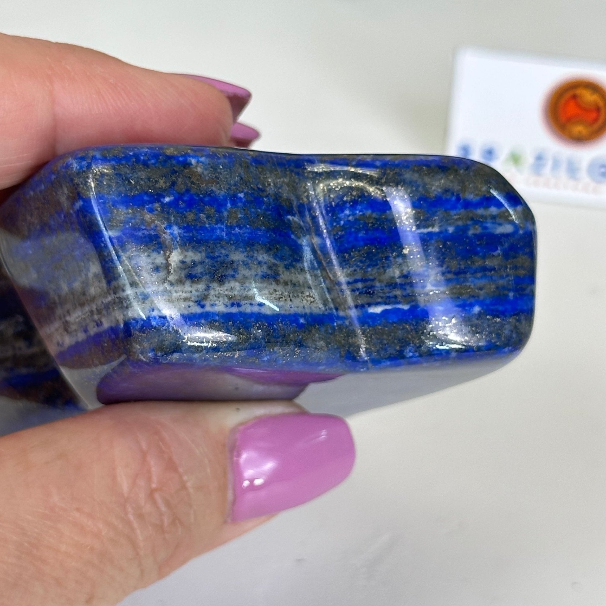 Polished Freeform Lapis Lazuli Palm Stone 3488LL - 025 - Brazil GemsBrazil GemsPolished Freeform Lapis Lazuli Palm Stone 3488LL - 025Freeform & Unique Shapes3488LL - 025