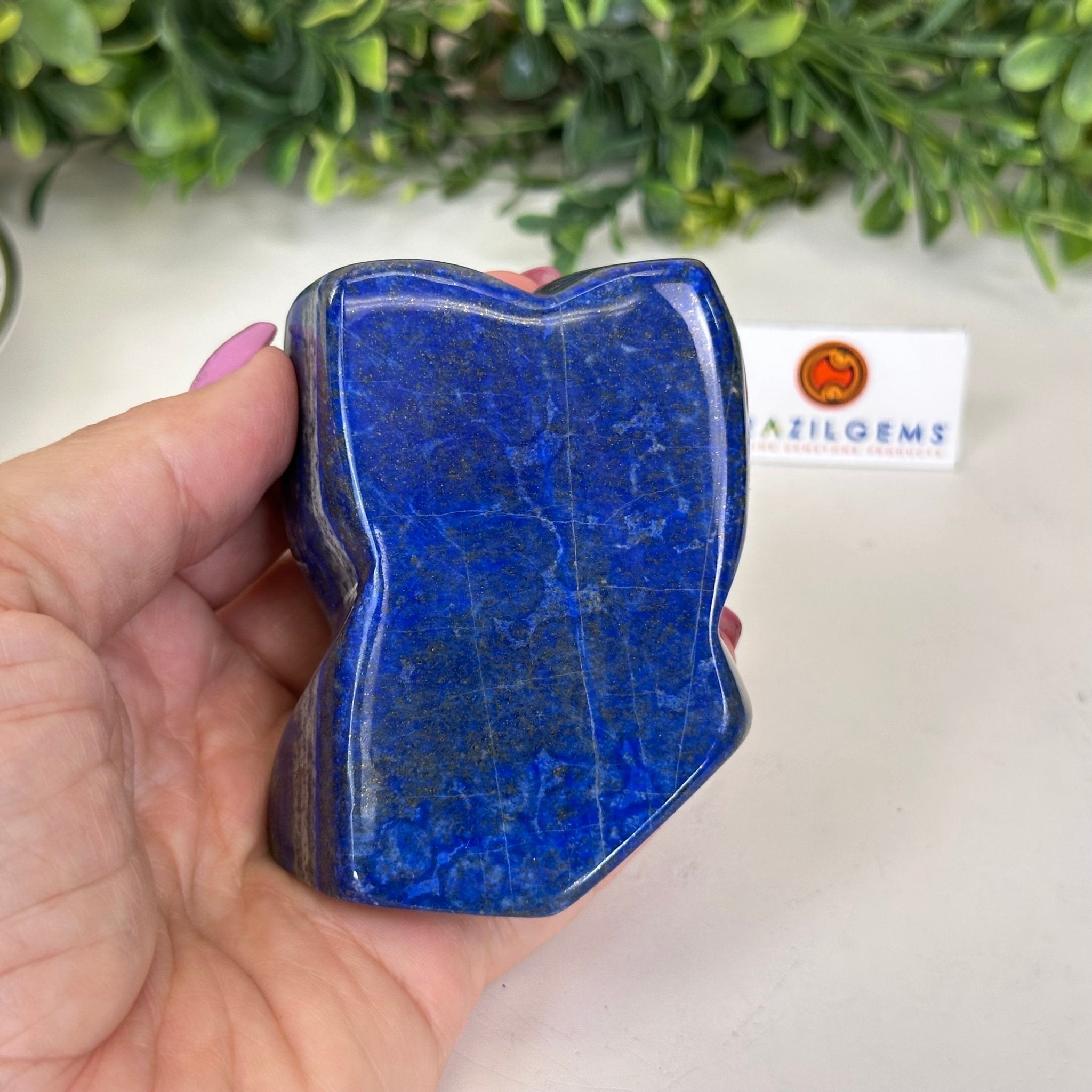 Polished Freeform Lapis Lazuli Palm Stone 3488LL - 025 - Brazil GemsBrazil GemsPolished Freeform Lapis Lazuli Palm Stone 3488LL - 025Freeform & Unique Shapes3488LL - 025