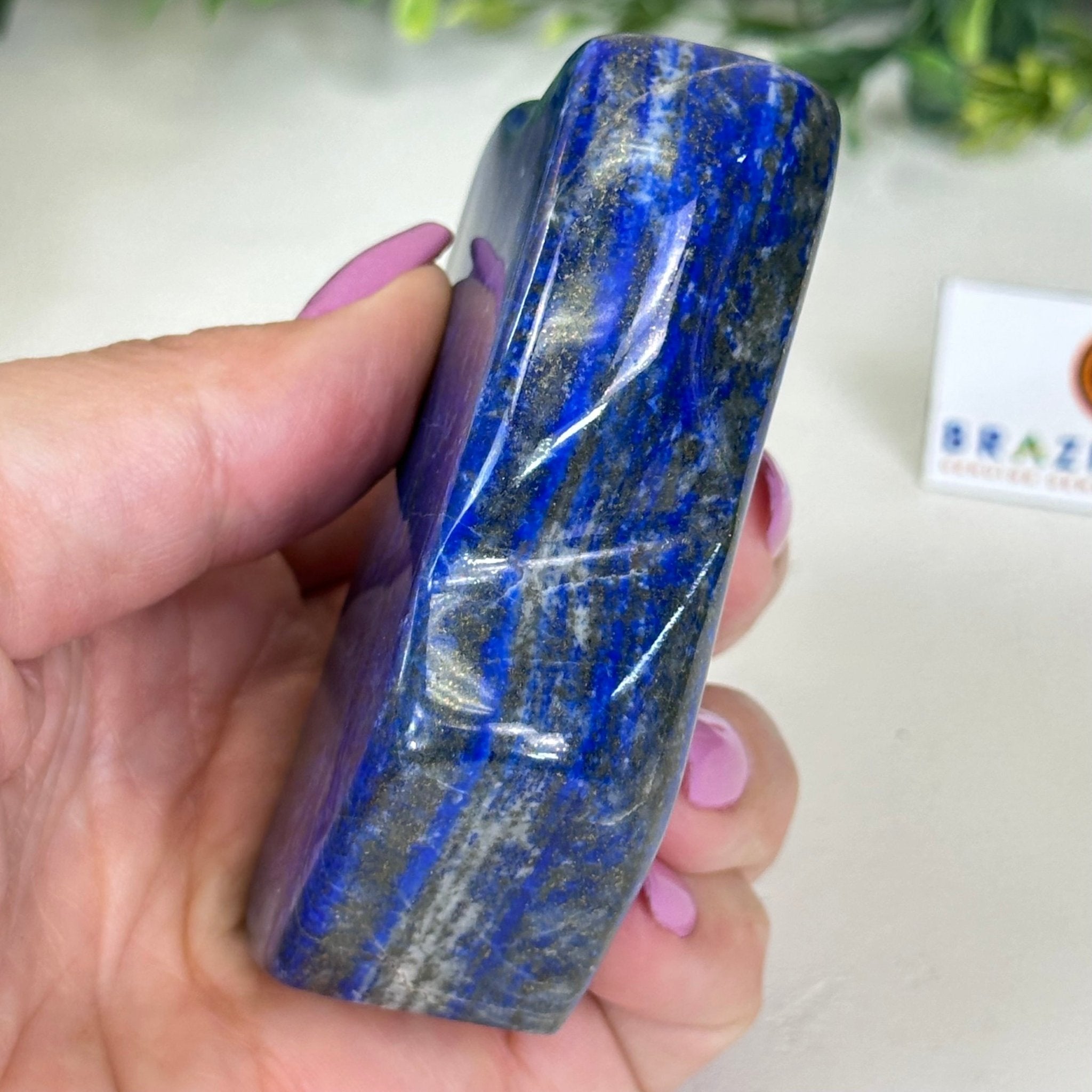 Polished Freeform Lapis Lazuli Palm Stone 3488LL - 025 - Brazil GemsBrazil GemsPolished Freeform Lapis Lazuli Palm Stone 3488LL - 025Freeform & Unique Shapes3488LL - 025