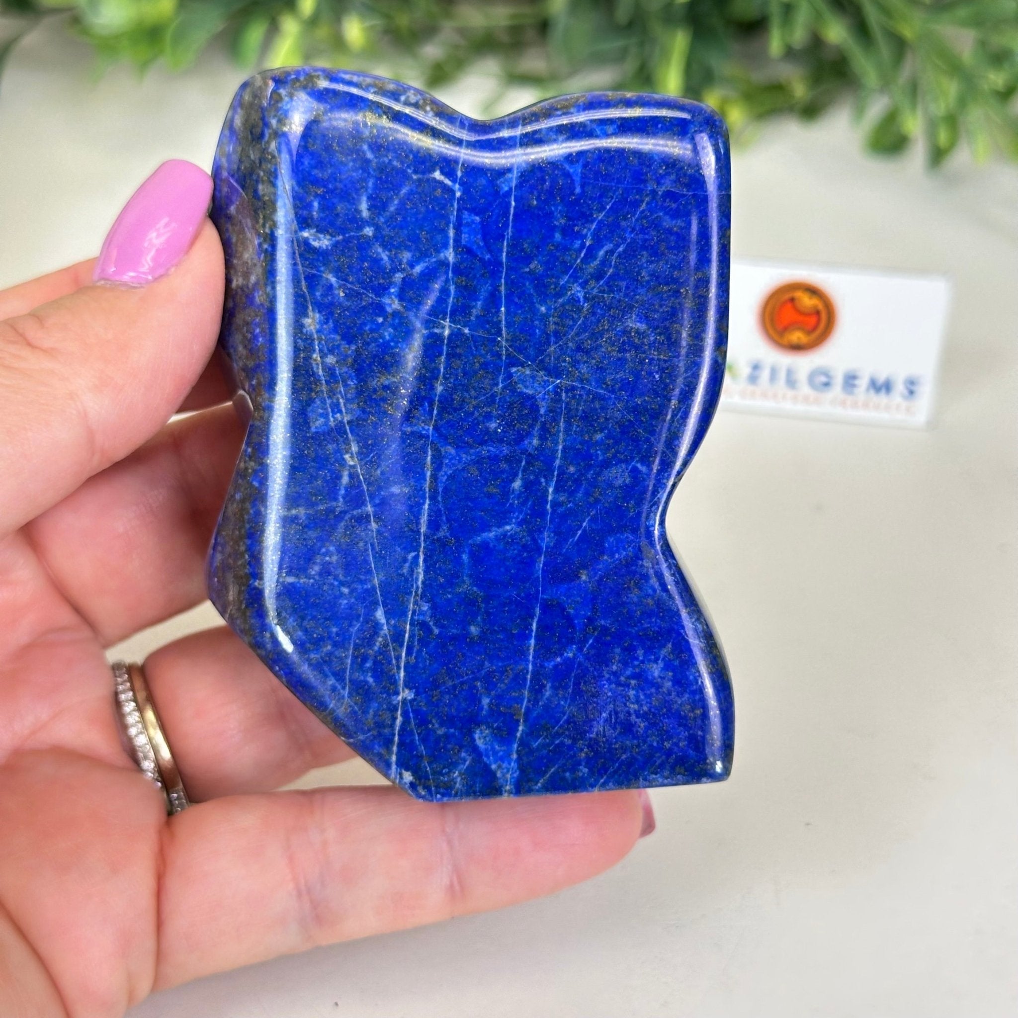 Polished Freeform Lapis Lazuli Palm Stone 3488LL - 025 - Brazil GemsBrazil GemsPolished Freeform Lapis Lazuli Palm Stone 3488LL - 025Freeform & Unique Shapes3488LL - 025