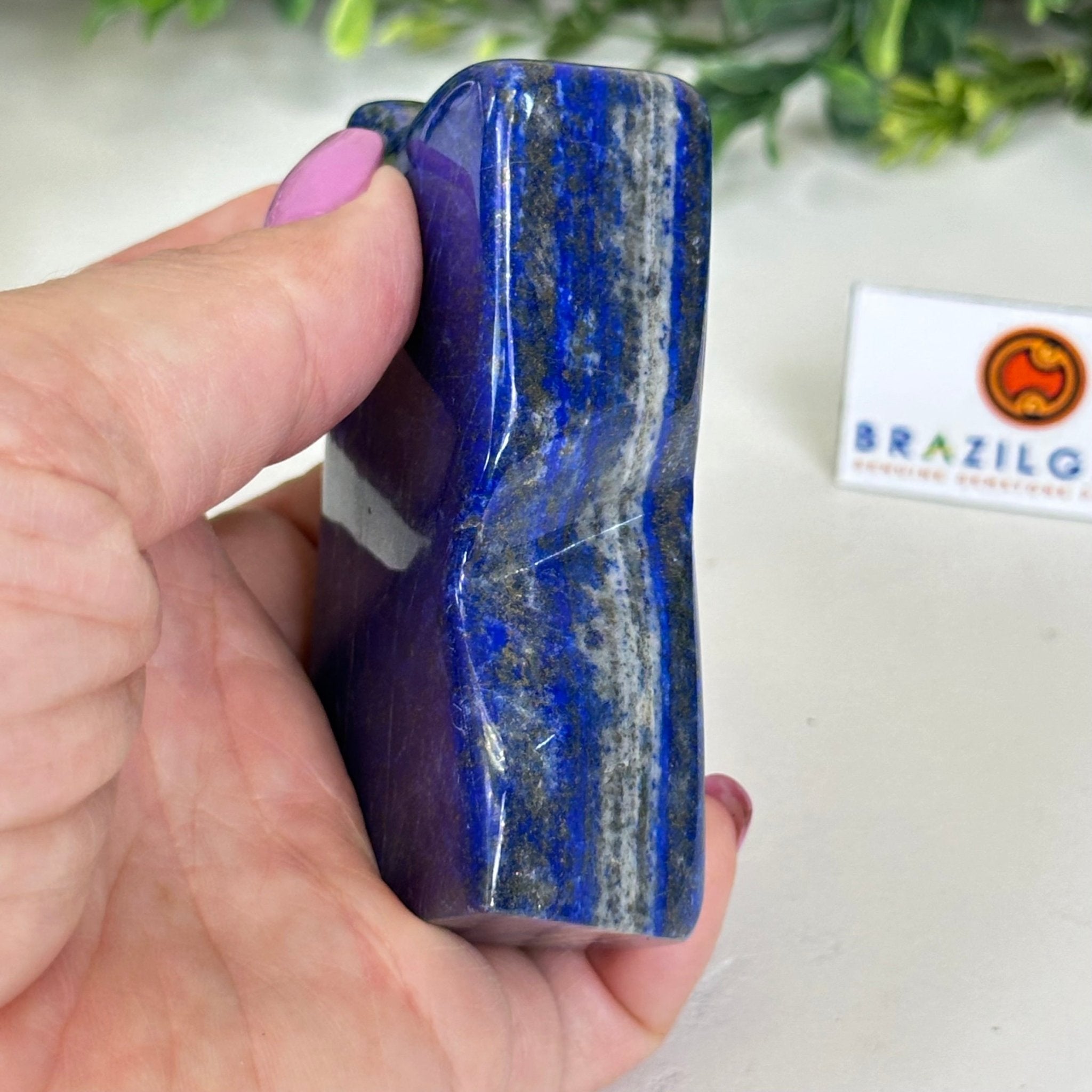 Polished Freeform Lapis Lazuli Palm Stone 3488LL - 025 - Brazil GemsBrazil GemsPolished Freeform Lapis Lazuli Palm Stone 3488LL - 025Freeform & Unique Shapes3488LL - 025