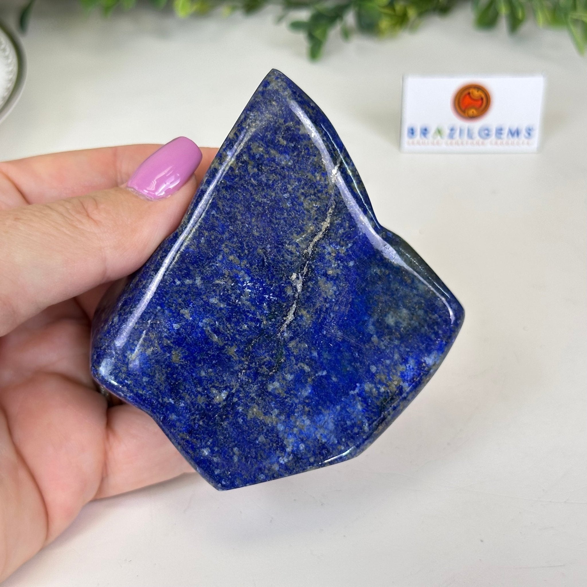 Polished Freeform Lapis Lazuli Palm Stone 3488LL - 027 - Brazil GemsBrazil GemsPolished Freeform Lapis Lazuli Palm Stone 3488LL - 027Freeform & Unique Shapes3488LL - 027