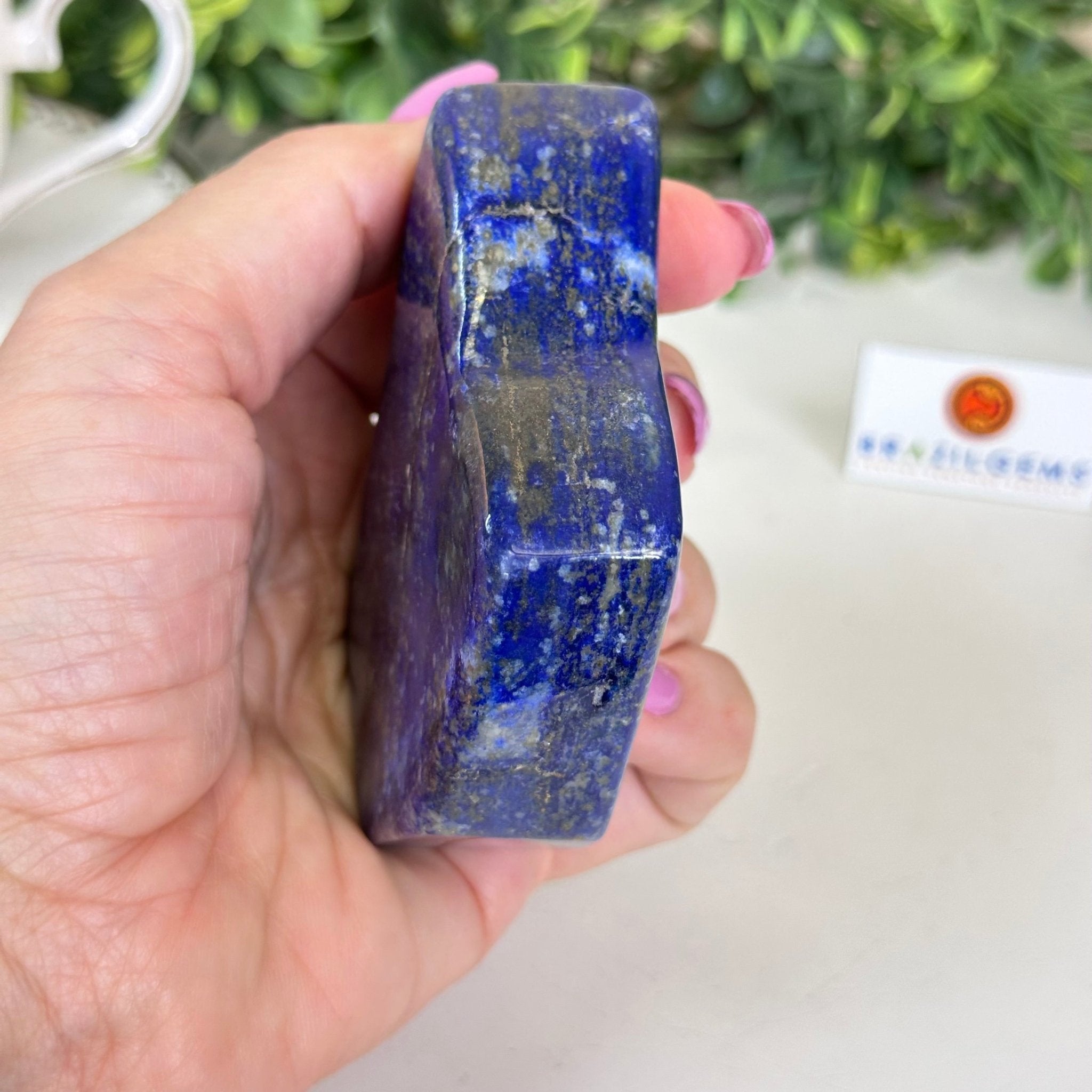 Polished Freeform Lapis Lazuli Palm Stone 3488LL - 027 - Brazil GemsBrazil GemsPolished Freeform Lapis Lazuli Palm Stone 3488LL - 027Freeform & Unique Shapes3488LL - 027