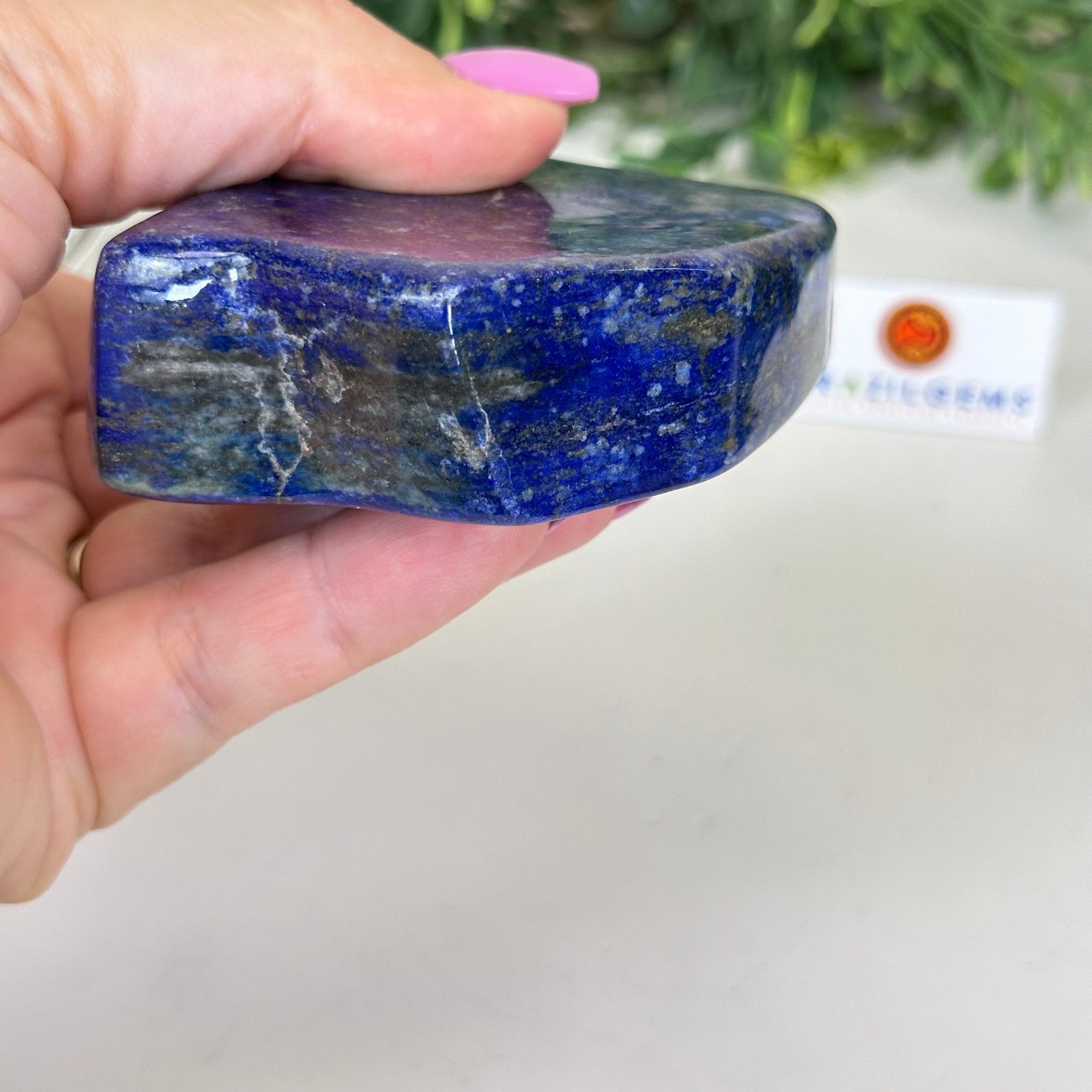 Polished Freeform Lapis Lazuli Palm Stone 3488LL - 027 - Brazil GemsBrazil GemsPolished Freeform Lapis Lazuli Palm Stone 3488LL - 027Freeform & Unique Shapes3488LL - 027