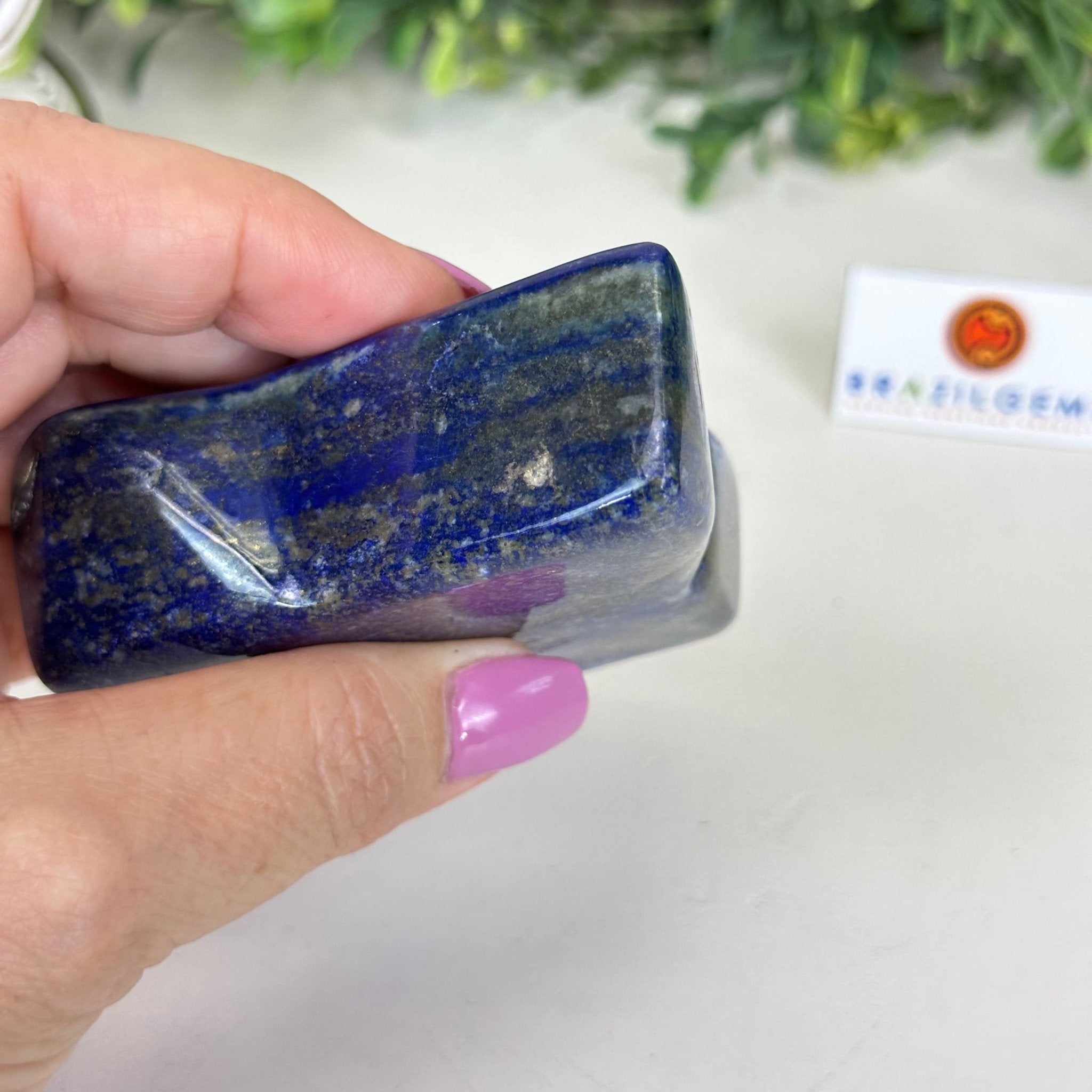 Polished Freeform Lapis Lazuli Palm Stone 3488LL - 027 - Brazil GemsBrazil GemsPolished Freeform Lapis Lazuli Palm Stone 3488LL - 027Freeform & Unique Shapes3488LL - 027