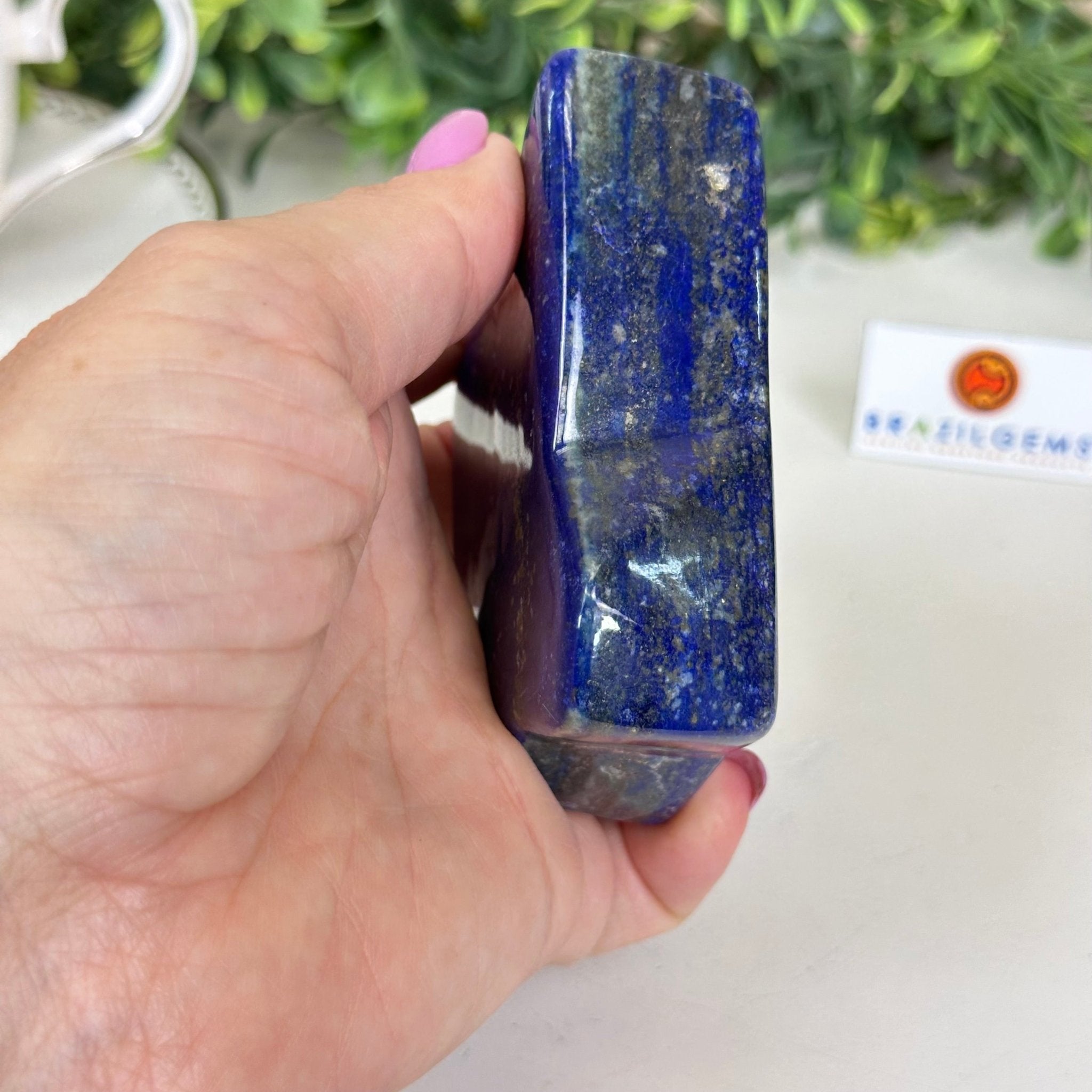 Polished Freeform Lapis Lazuli Palm Stone 3488LL - 027 - Brazil GemsBrazil GemsPolished Freeform Lapis Lazuli Palm Stone 3488LL - 027Freeform & Unique Shapes3488LL - 027