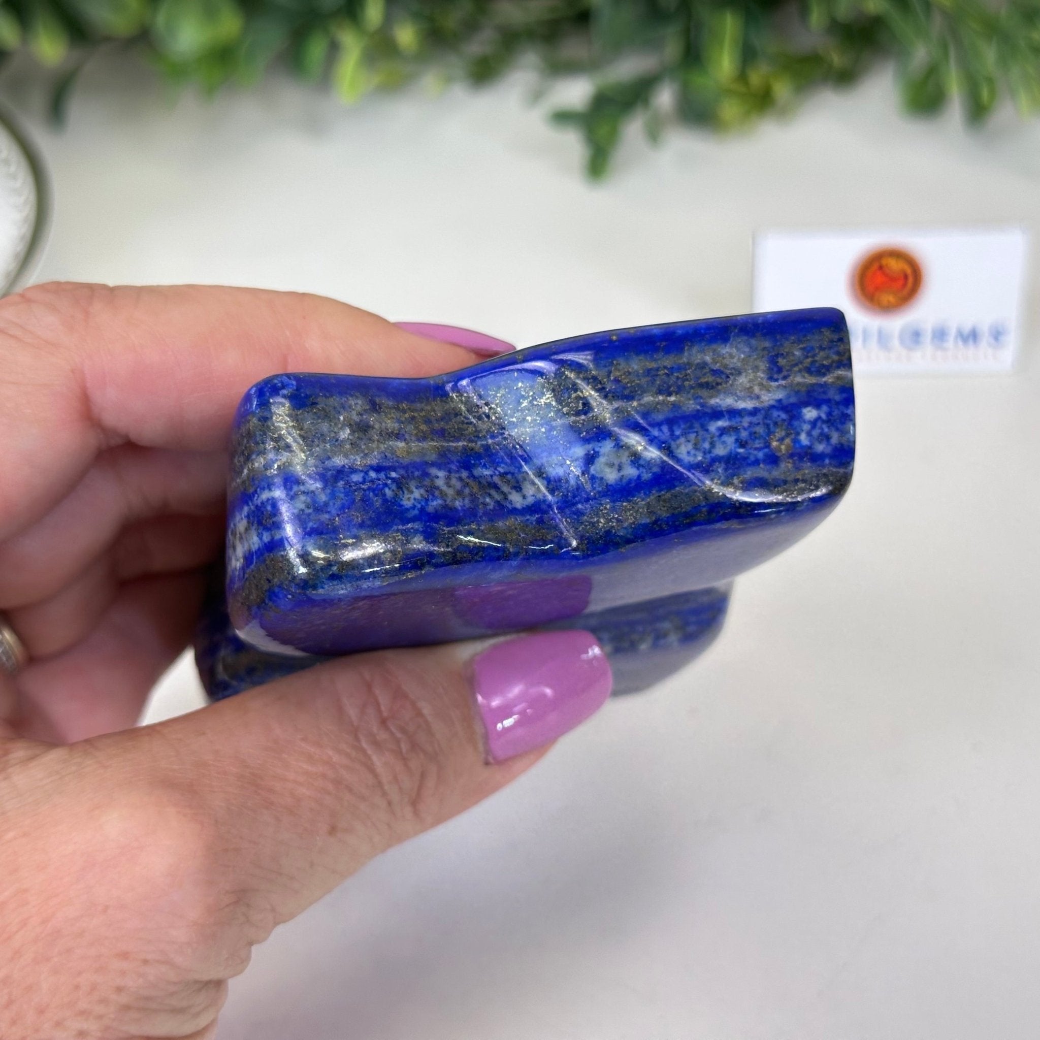 Polished Freeform Lapis Lazuli Palm Stone 3488LL - 029 - Brazil GemsBrazil GemsPolished Freeform Lapis Lazuli Palm Stone 3488LL - 029Freeform & Unique Shapes3488LL - 029