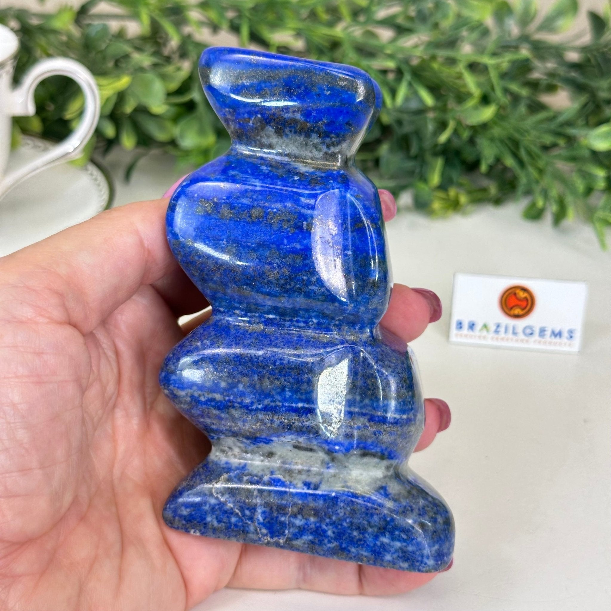 Polished Freeform Lapis Lazuli Palm Stone 3488LL - 033 - Brazil GemsBrazil GemsPolished Freeform Lapis Lazuli Palm Stone 3488LL - 033Freeform & Unique Shapes3488LL - 033