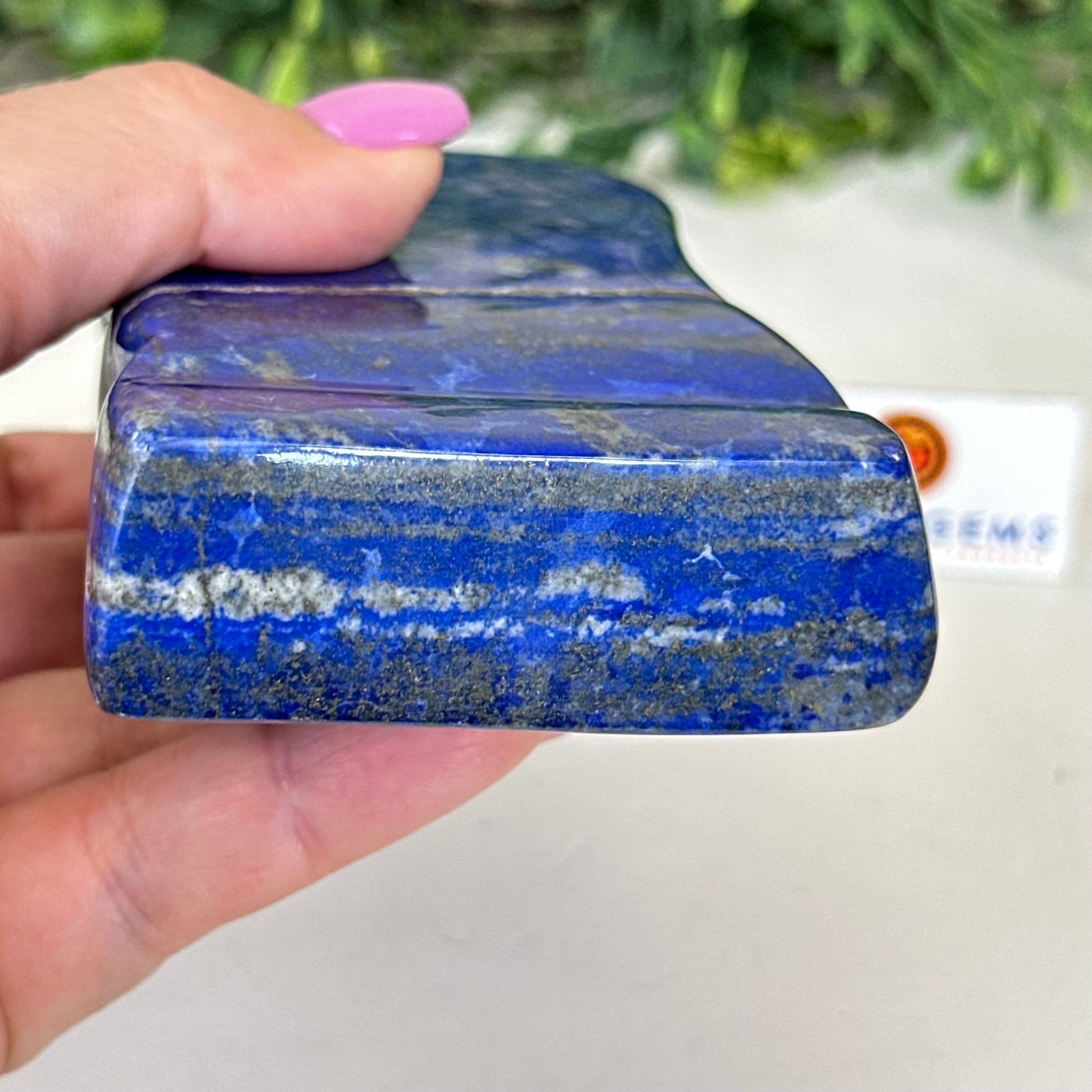 Polished Freeform Lapis Lazuli Palm Stone 3488LL - 034 - Brazil GemsBrazil GemsPolished Freeform Lapis Lazuli Palm Stone 3488LL - 034Freeform & Unique Shapes3488LL - 034