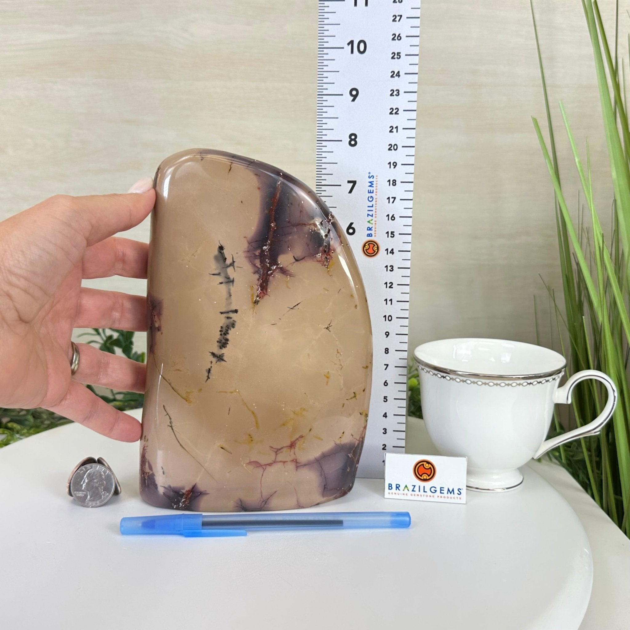 Polished Freeform Mookaite Jasper Gemstone, 3.7 lbs & 7.9” Tall #3301MJ - 002 - Brazil GemsBrazil GemsPolished Freeform Mookaite Jasper Gemstone, 3.7 lbs & 7.9” Tall #3301MJ - 002Freeform & Unique Shapes3301MJ - 002