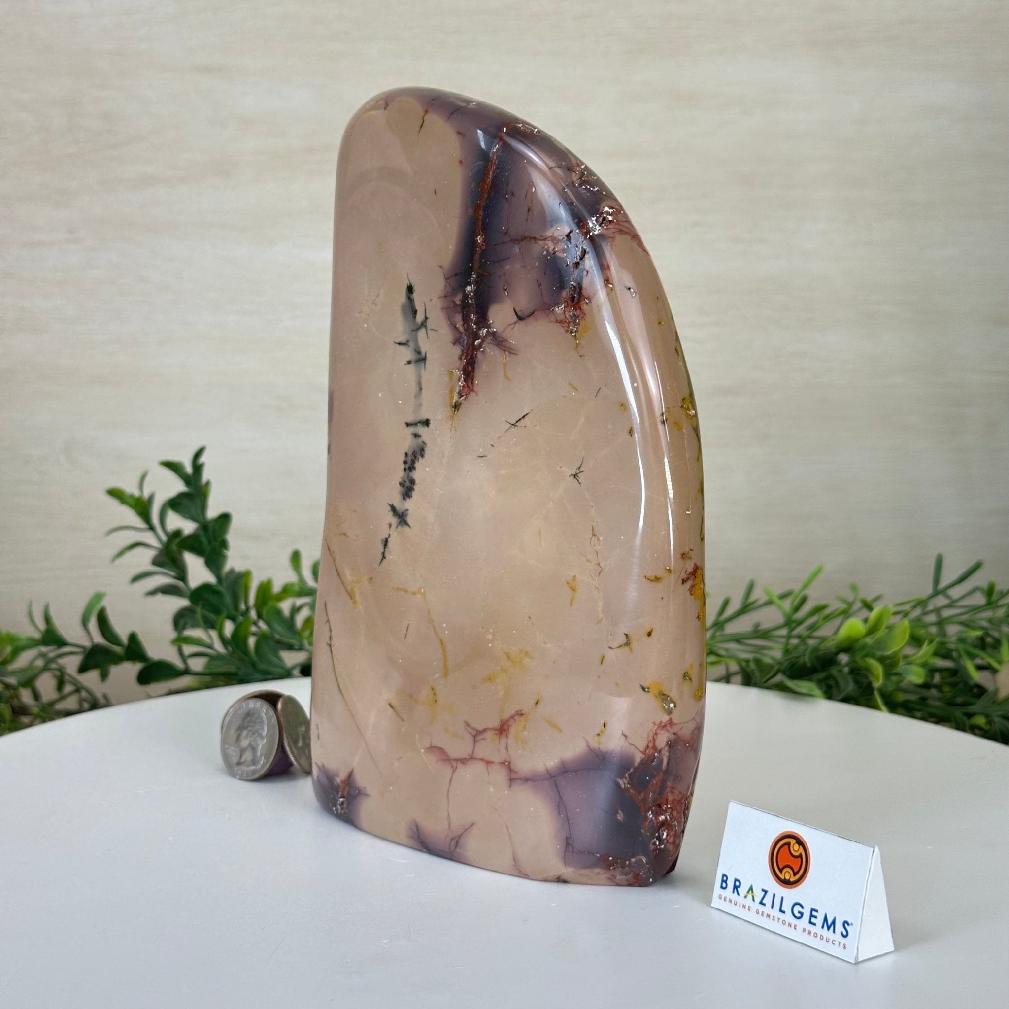 Polished Freeform Mookaite Jasper Gemstone, 3.7 lbs & 7.9” Tall #3301MJ - 002 - Brazil GemsBrazil GemsPolished Freeform Mookaite Jasper Gemstone, 3.7 lbs & 7.9” Tall #3301MJ - 002Freeform & Unique Shapes3301MJ - 002