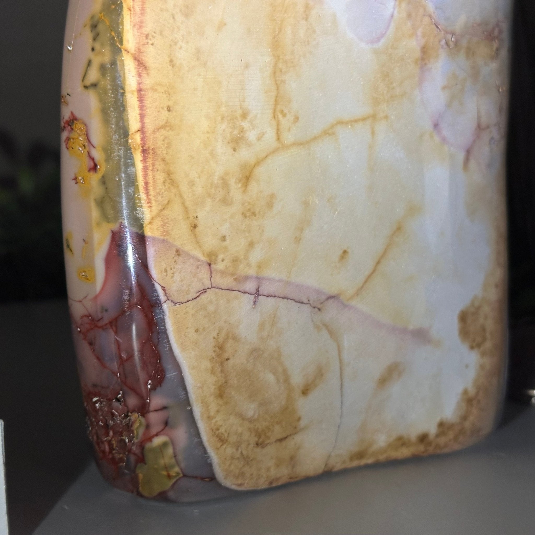 Polished Freeform Mookaite Jasper Gemstone, 3.7 lbs & 7.9” Tall #3301MJ - 002 - Brazil GemsBrazil GemsPolished Freeform Mookaite Jasper Gemstone, 3.7 lbs & 7.9” Tall #3301MJ - 002Freeform & Unique Shapes3301MJ - 002