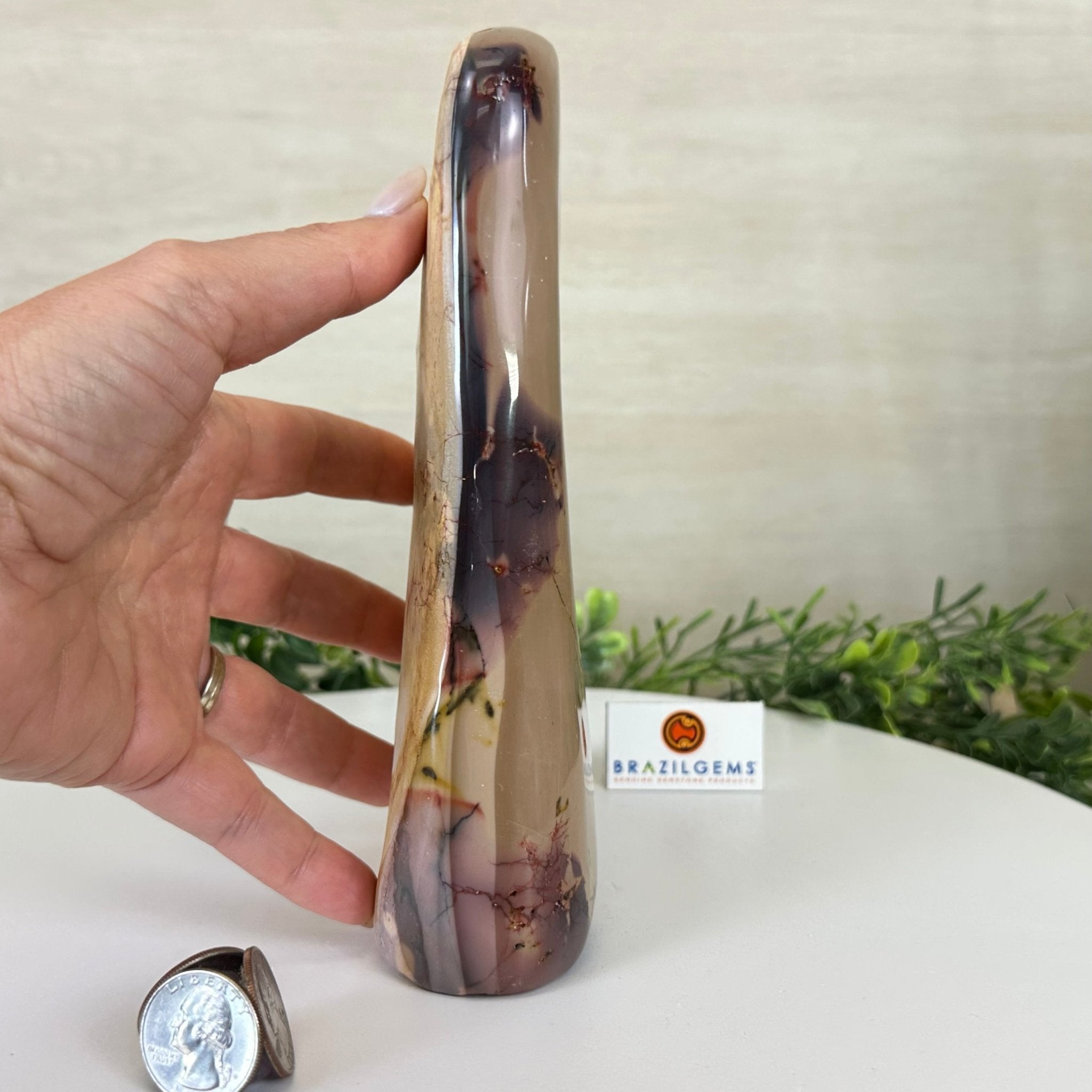 Polished Freeform Mookaite Jasper Gemstone, 3.7 lbs & 7.9” Tall #3301MJ - 002 - Brazil GemsBrazil GemsPolished Freeform Mookaite Jasper Gemstone, 3.7 lbs & 7.9” Tall #3301MJ - 002Freeform & Unique Shapes3301MJ - 002