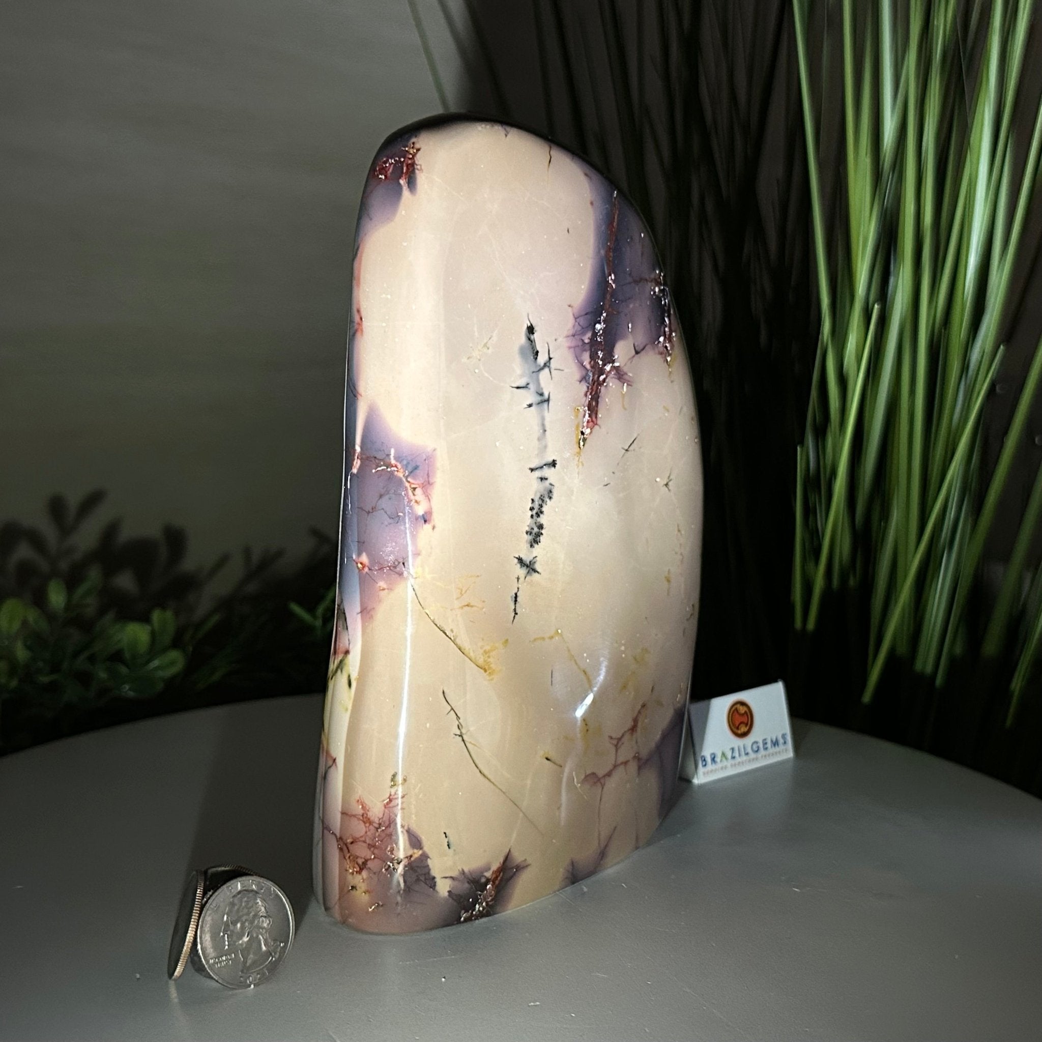 Polished Freeform Mookaite Jasper Gemstone, 3.7 lbs & 7.9” Tall #3301MJ - 002 - Brazil GemsBrazil GemsPolished Freeform Mookaite Jasper Gemstone, 3.7 lbs & 7.9” Tall #3301MJ - 002Freeform & Unique Shapes3301MJ - 002