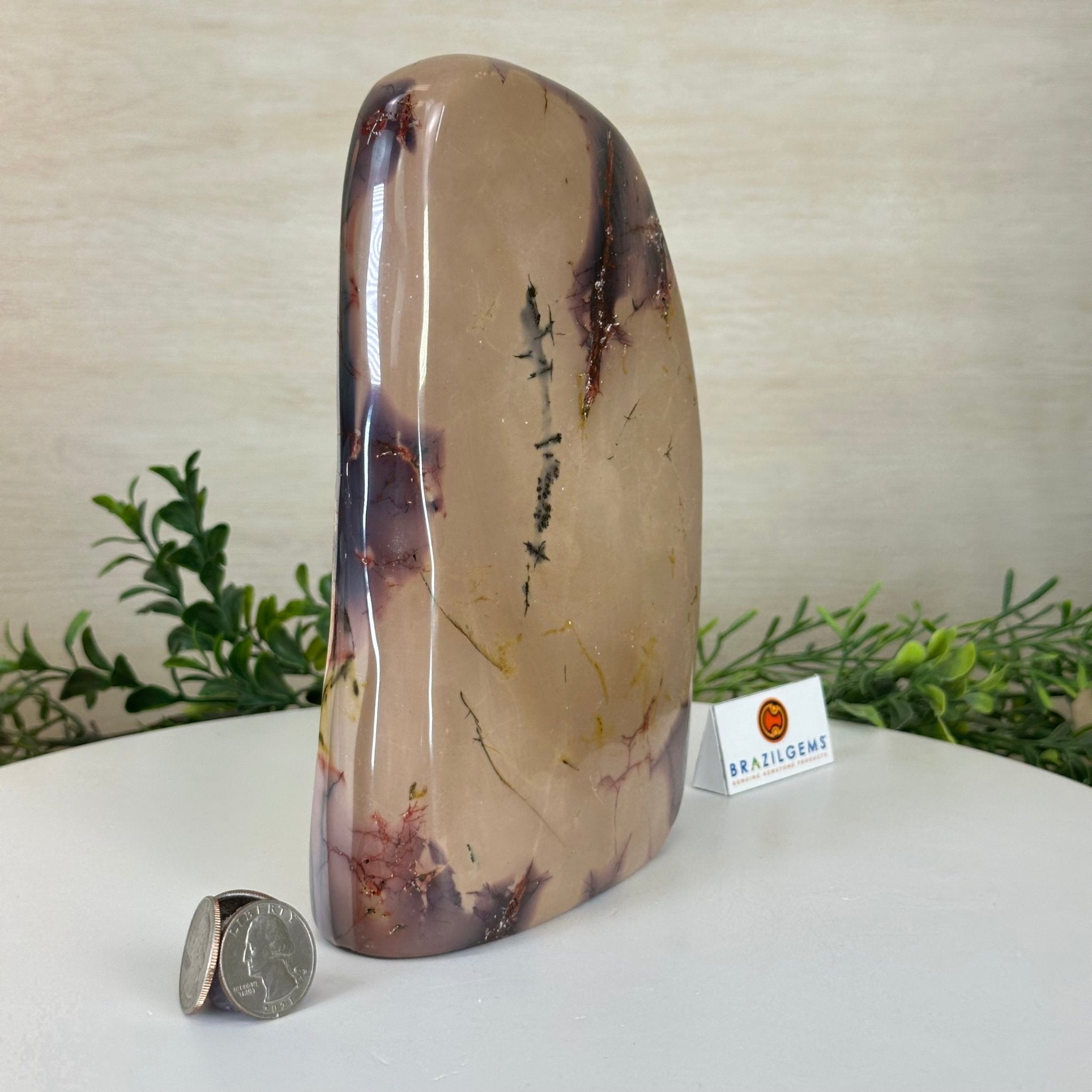 Polished Freeform Mookaite Jasper Gemstone, 3.7 lbs & 7.9” Tall #3301MJ - 002 - Brazil GemsBrazil GemsPolished Freeform Mookaite Jasper Gemstone, 3.7 lbs & 7.9” Tall #3301MJ - 002Freeform & Unique Shapes3301MJ - 002