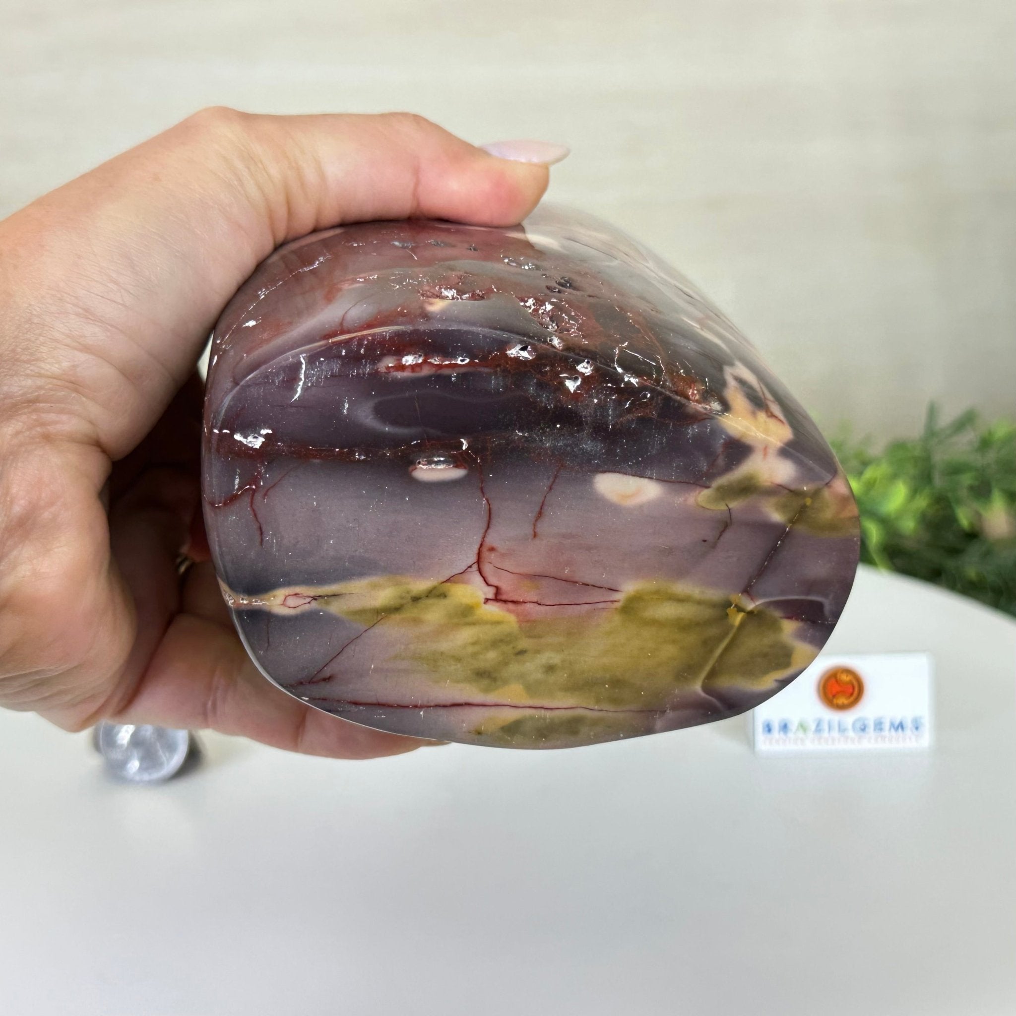 Polished Freeform Mookaite Jasper Gemstone, 5.1 lbs & 6.9” Tall #3301MJ - 003 - Brazil GemsBrazil GemsPolished Freeform Mookaite Jasper Gemstone, 5.1 lbs & 6.9” Tall #3301MJ - 003Freeform & Unique Shapes3301MJ - 003