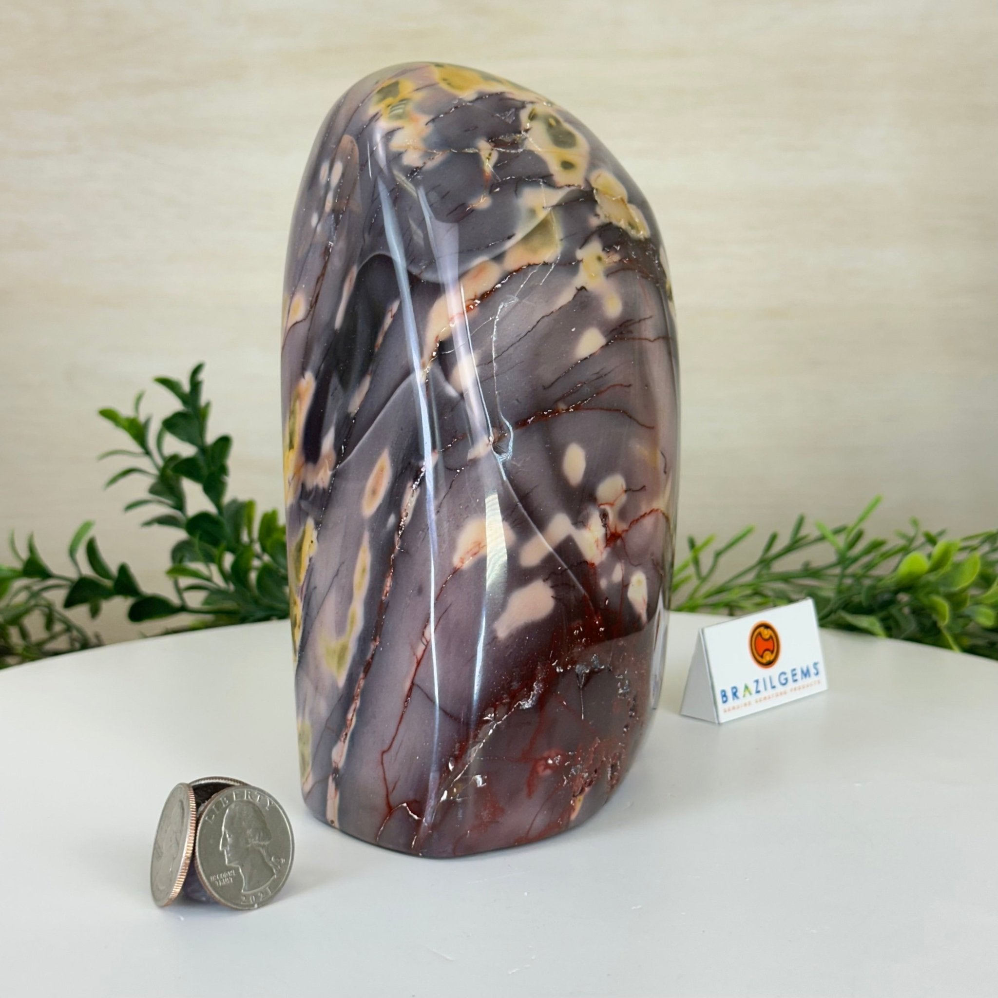Polished Freeform Mookaite Jasper Gemstone, 5.1 lbs & 6.9” Tall #3301MJ - 003 - Brazil GemsBrazil GemsPolished Freeform Mookaite Jasper Gemstone, 5.1 lbs & 6.9” Tall #3301MJ - 003Freeform & Unique Shapes3301MJ - 003