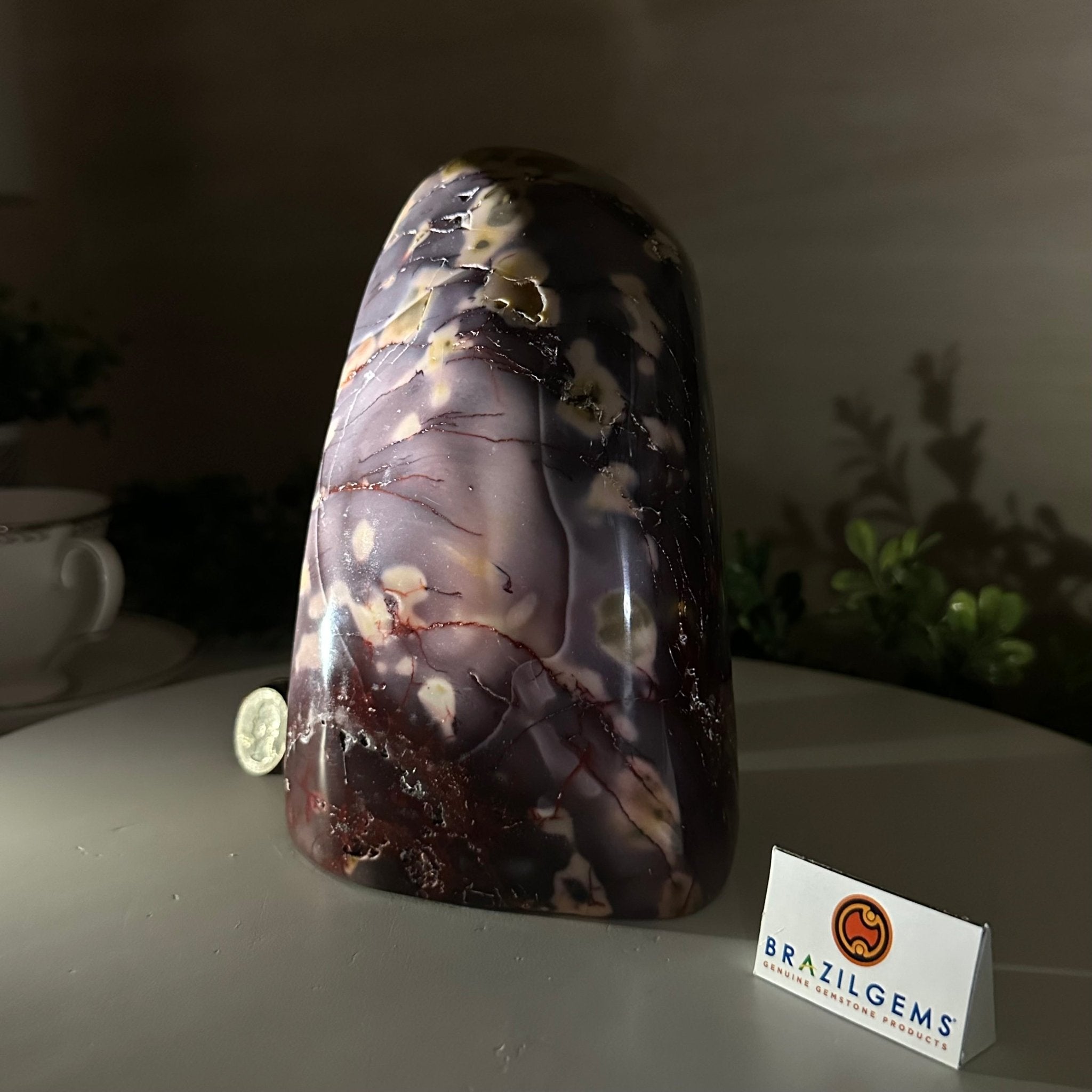 Polished Freeform Mookaite Jasper Gemstone, 5.1 lbs & 6.9” Tall #3301MJ - 003 - Brazil GemsBrazil GemsPolished Freeform Mookaite Jasper Gemstone, 5.1 lbs & 6.9” Tall #3301MJ - 003Freeform & Unique Shapes3301MJ - 003