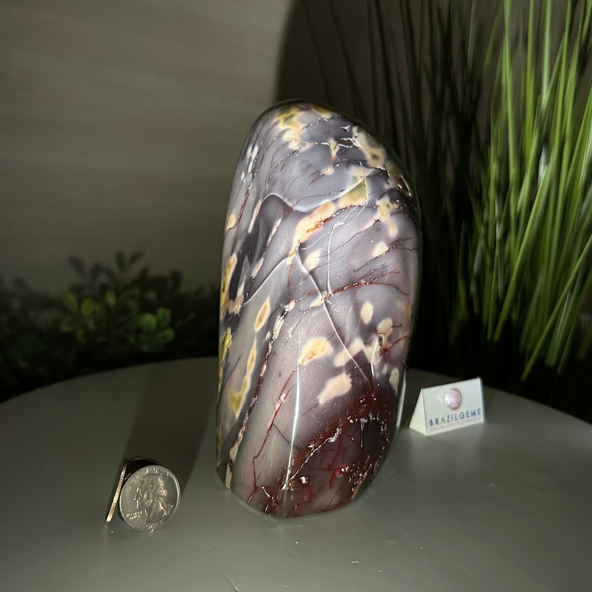 Polished Freeform Mookaite Jasper Gemstone, 5.1 lbs & 6.9” Tall #3301MJ - 003 - Brazil GemsBrazil GemsPolished Freeform Mookaite Jasper Gemstone, 5.1 lbs & 6.9” Tall #3301MJ - 003Freeform & Unique Shapes3301MJ - 003
