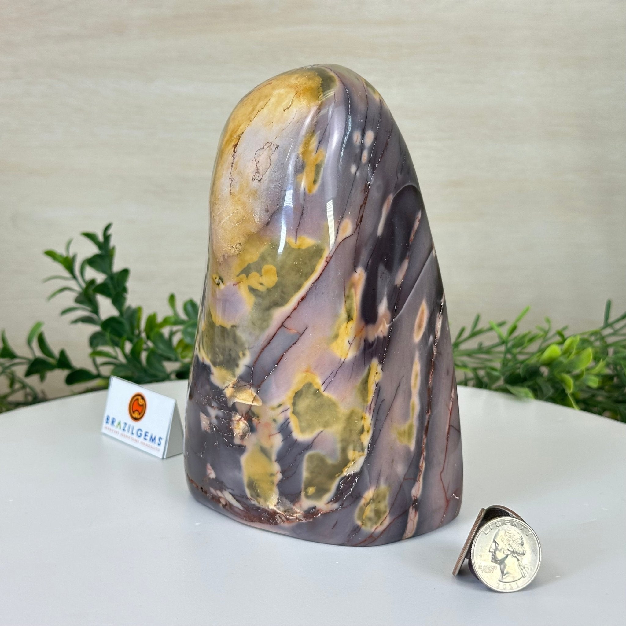 Polished Freeform Mookaite Jasper Gemstone, 5.1 lbs & 6.9” Tall #3301MJ - 003 - Brazil GemsBrazil GemsPolished Freeform Mookaite Jasper Gemstone, 5.1 lbs & 6.9” Tall #3301MJ - 003Freeform & Unique Shapes3301MJ - 003