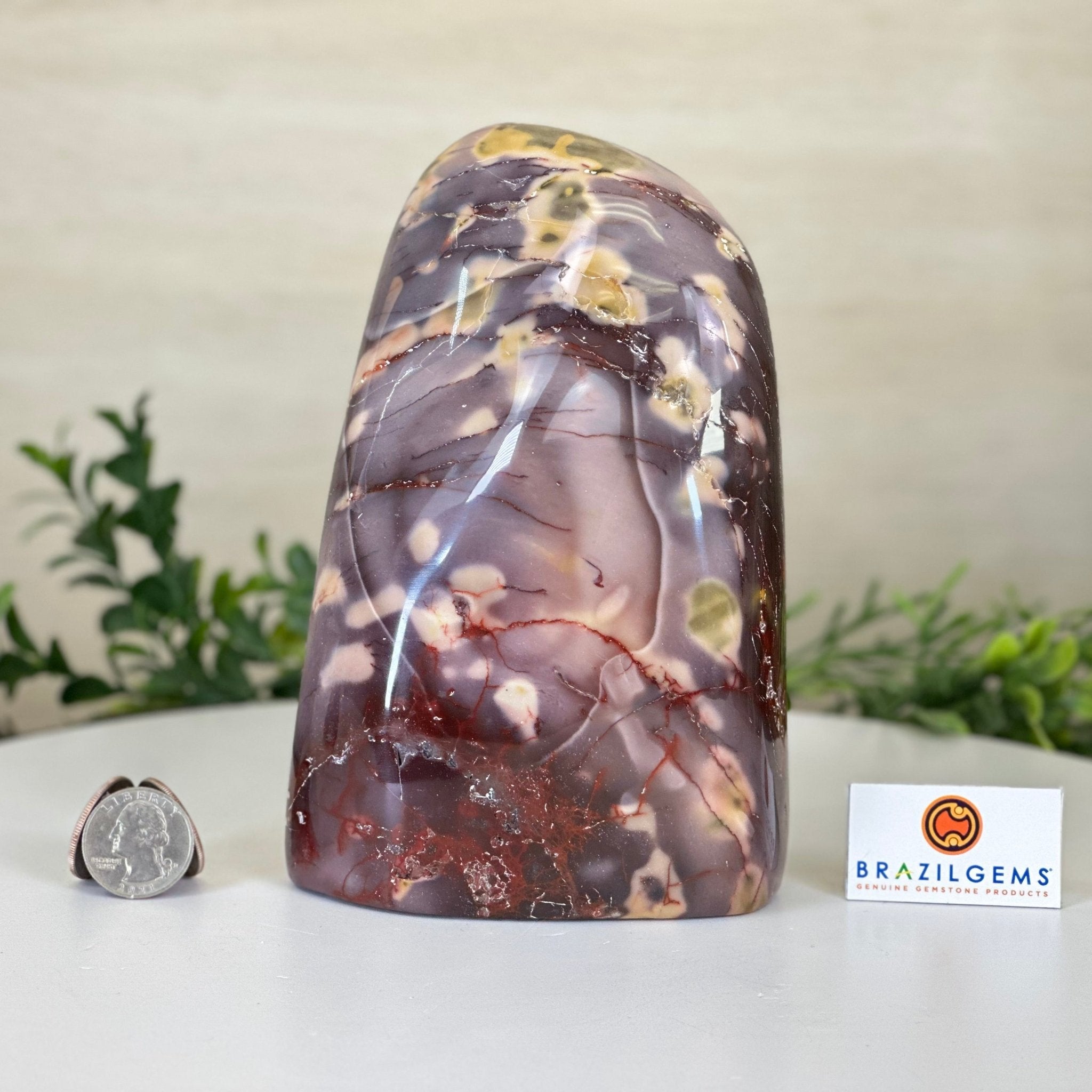 Polished Freeform Mookaite Jasper Gemstone, 5.1 lbs & 6.9” Tall #3301MJ - 003 - Brazil GemsBrazil GemsPolished Freeform Mookaite Jasper Gemstone, 5.1 lbs & 6.9” Tall #3301MJ - 003Freeform & Unique Shapes3301MJ - 003