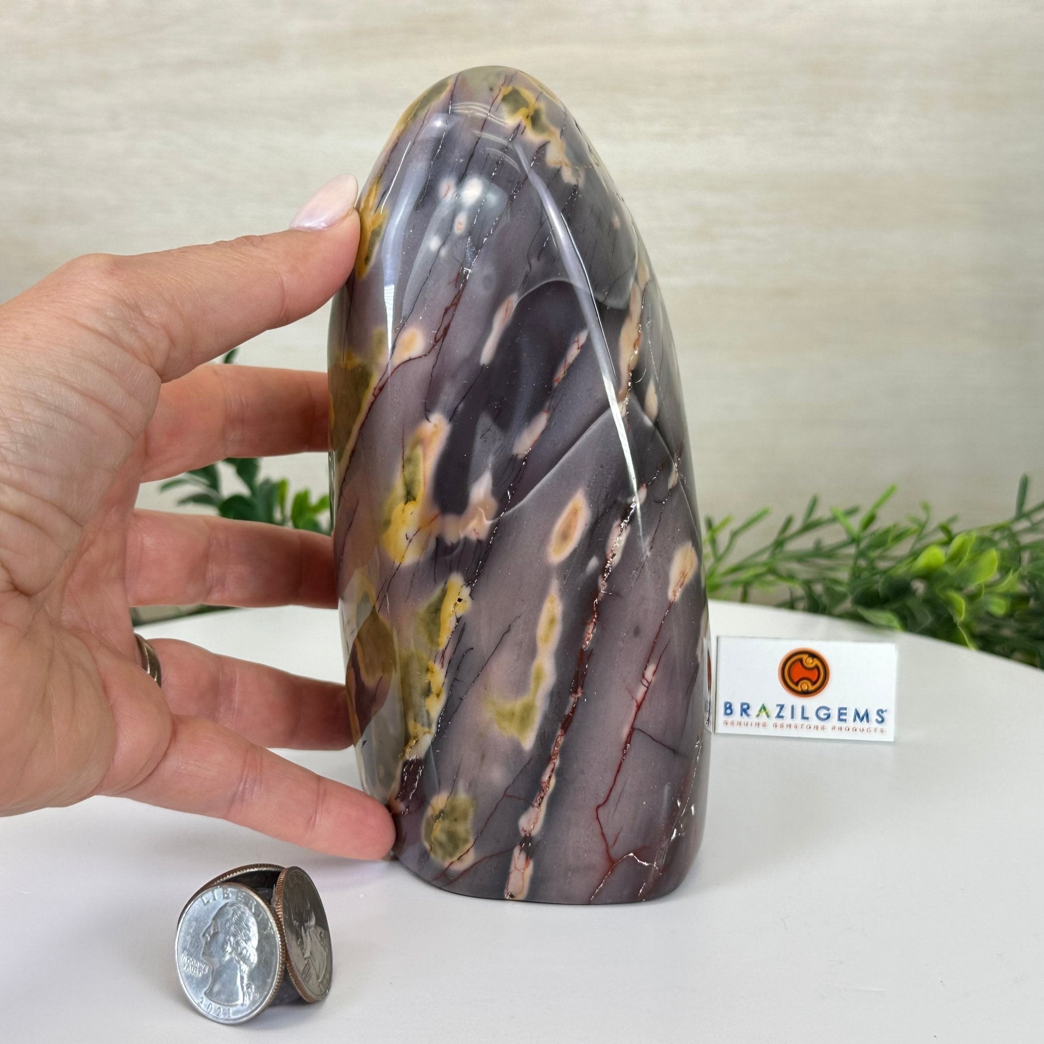 Polished Freeform Mookaite Jasper Gemstone, 5.1 lbs & 6.9” Tall #3301MJ - 003 - Brazil GemsBrazil GemsPolished Freeform Mookaite Jasper Gemstone, 5.1 lbs & 6.9” Tall #3301MJ - 003Freeform & Unique Shapes3301MJ - 003